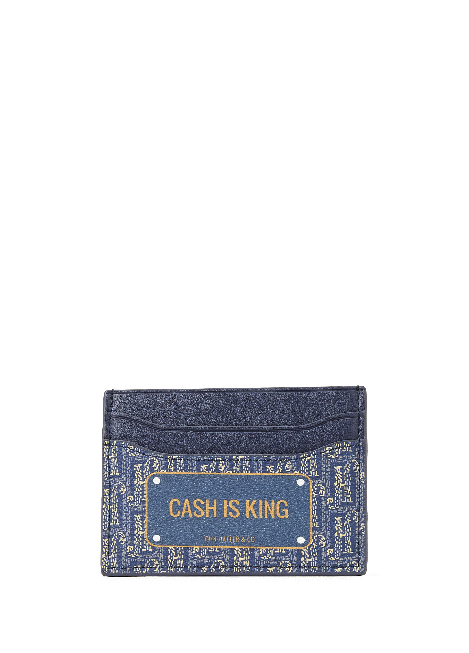 Cash is King Mavi Erkek Deri Kartlık