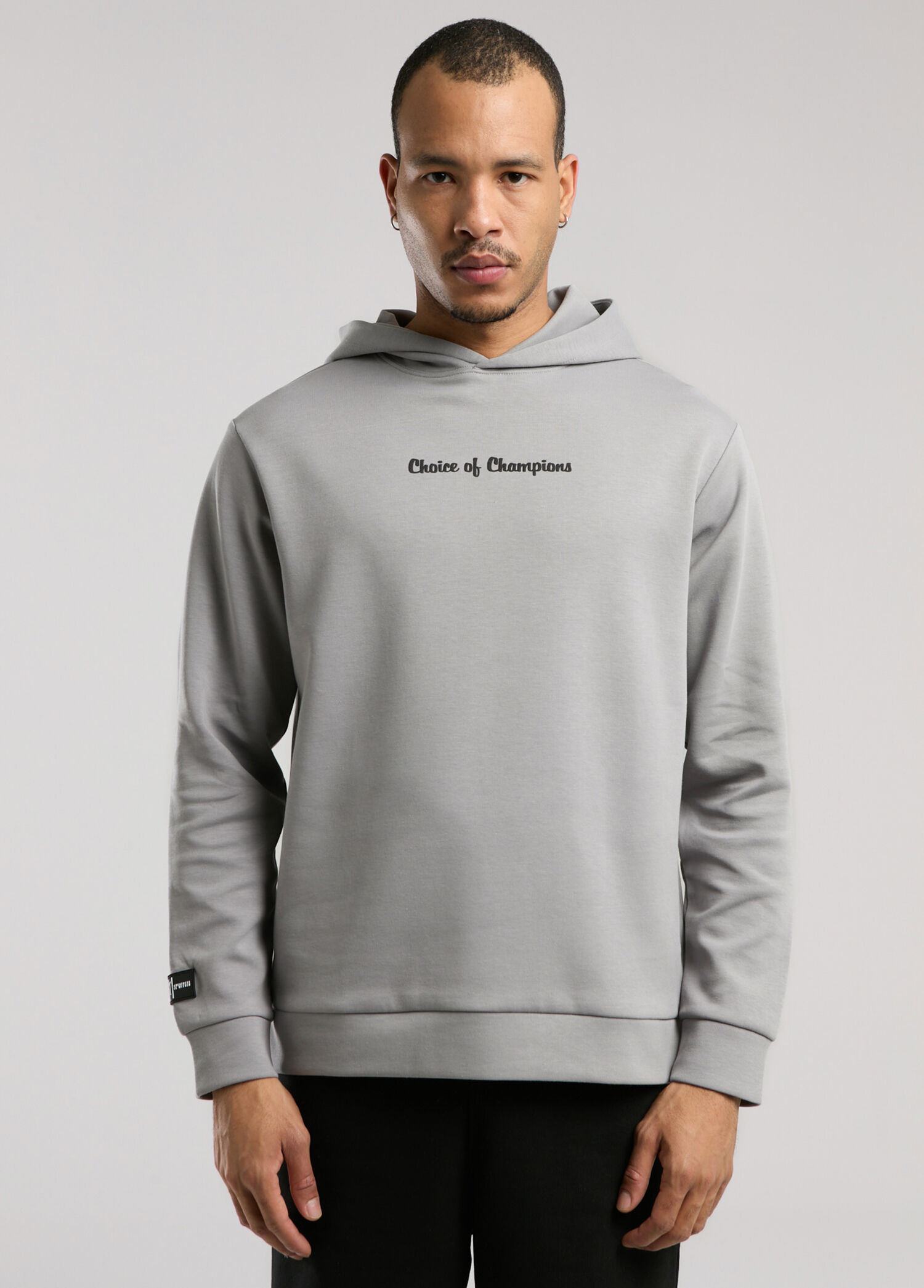 Champions Collection Gri Kapüşonlu Erkek Spor Sweatshirt