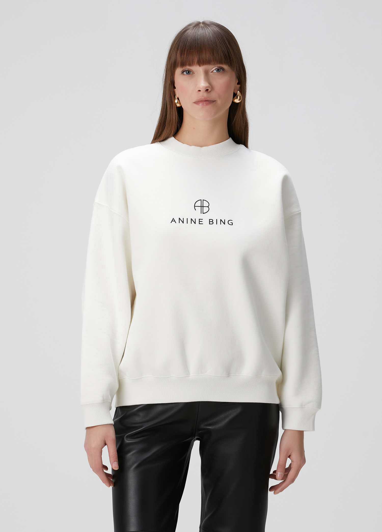 Jaci Ekru Logolu Sweatshirt