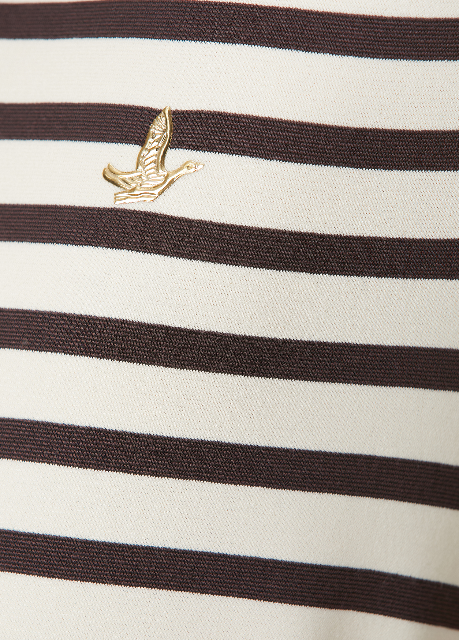Bej Kahve Çizgili T-shirt_5