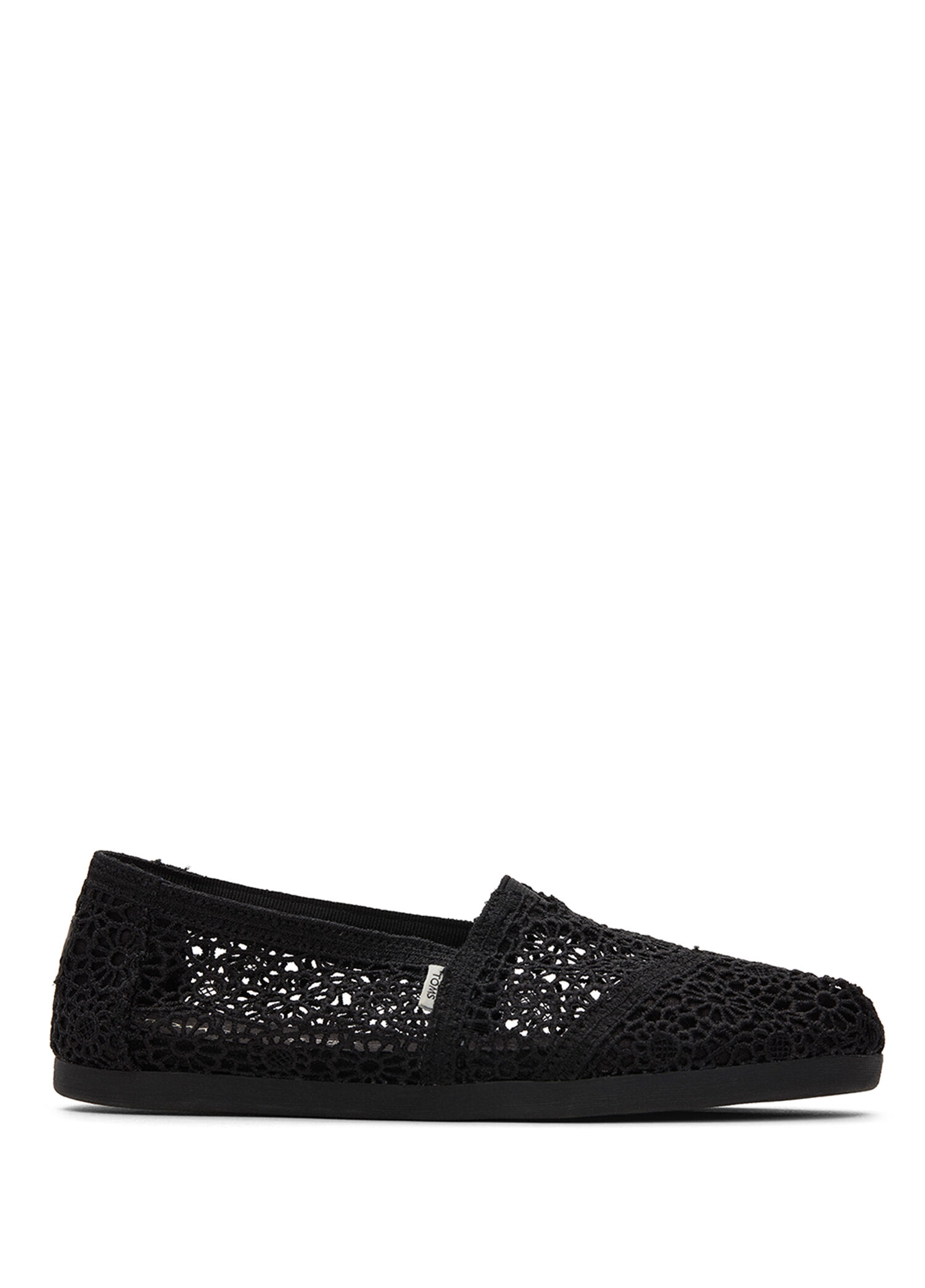 Alpargata Classic Moroccan Crochet Siyah Kadın Espadril Ayakkabı