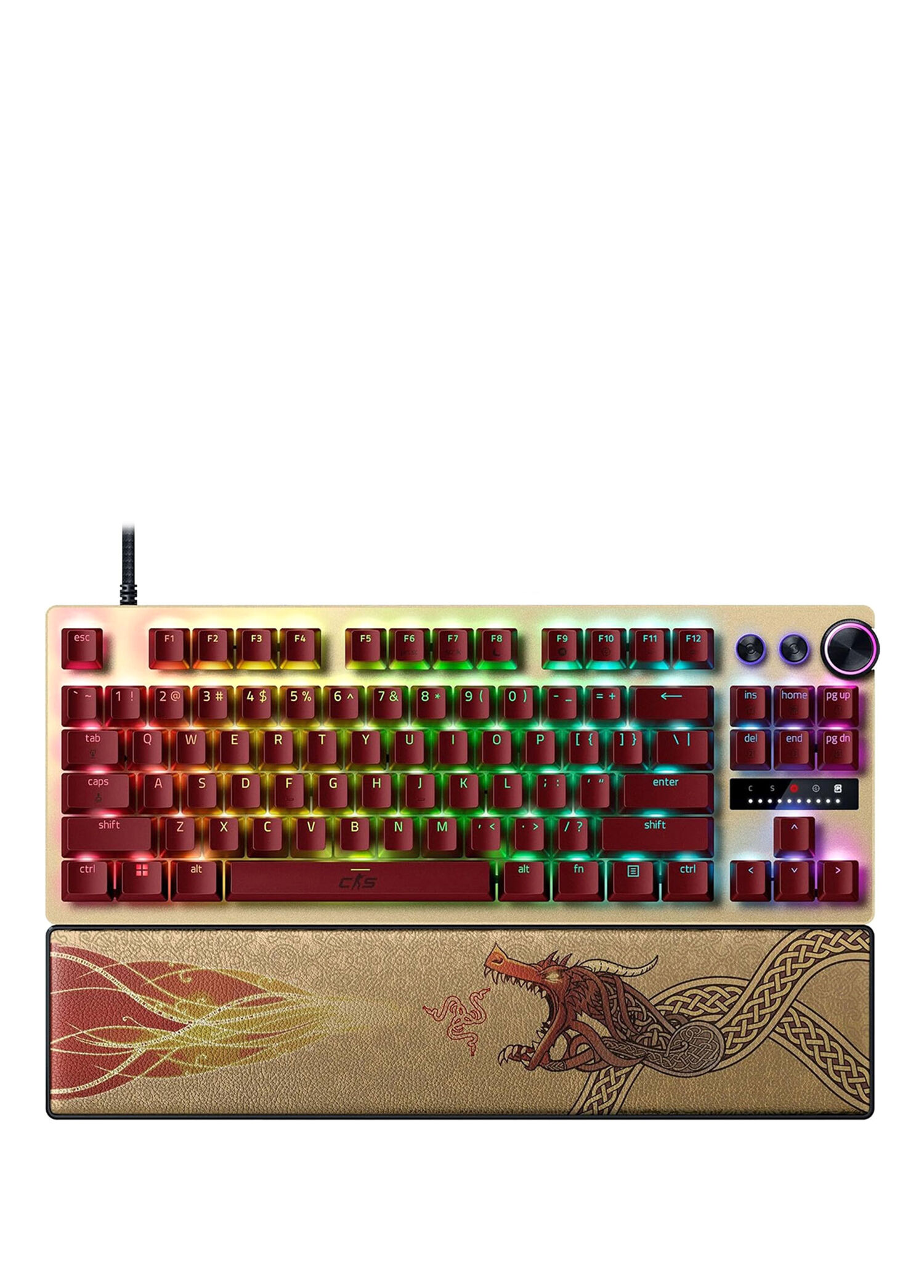 Huntsman V3 Pro Tenkeyless Counter Strike 2 Dragon Lore Edition %80 Gen-2 Switch Hall Effect RGB İngilizce Mekanik Gaming Klavye