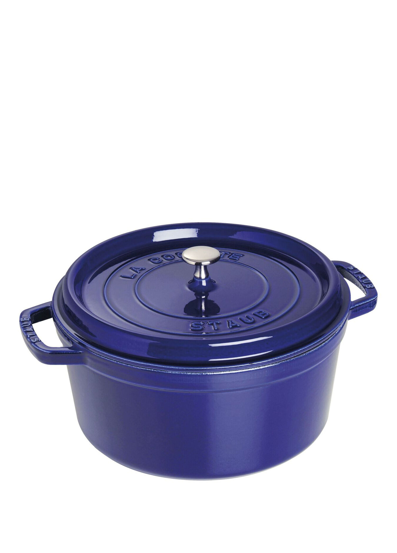 P Staub La Cocotte Koyu Mavi Yuvarlak Dokum Tencere 28 Cm