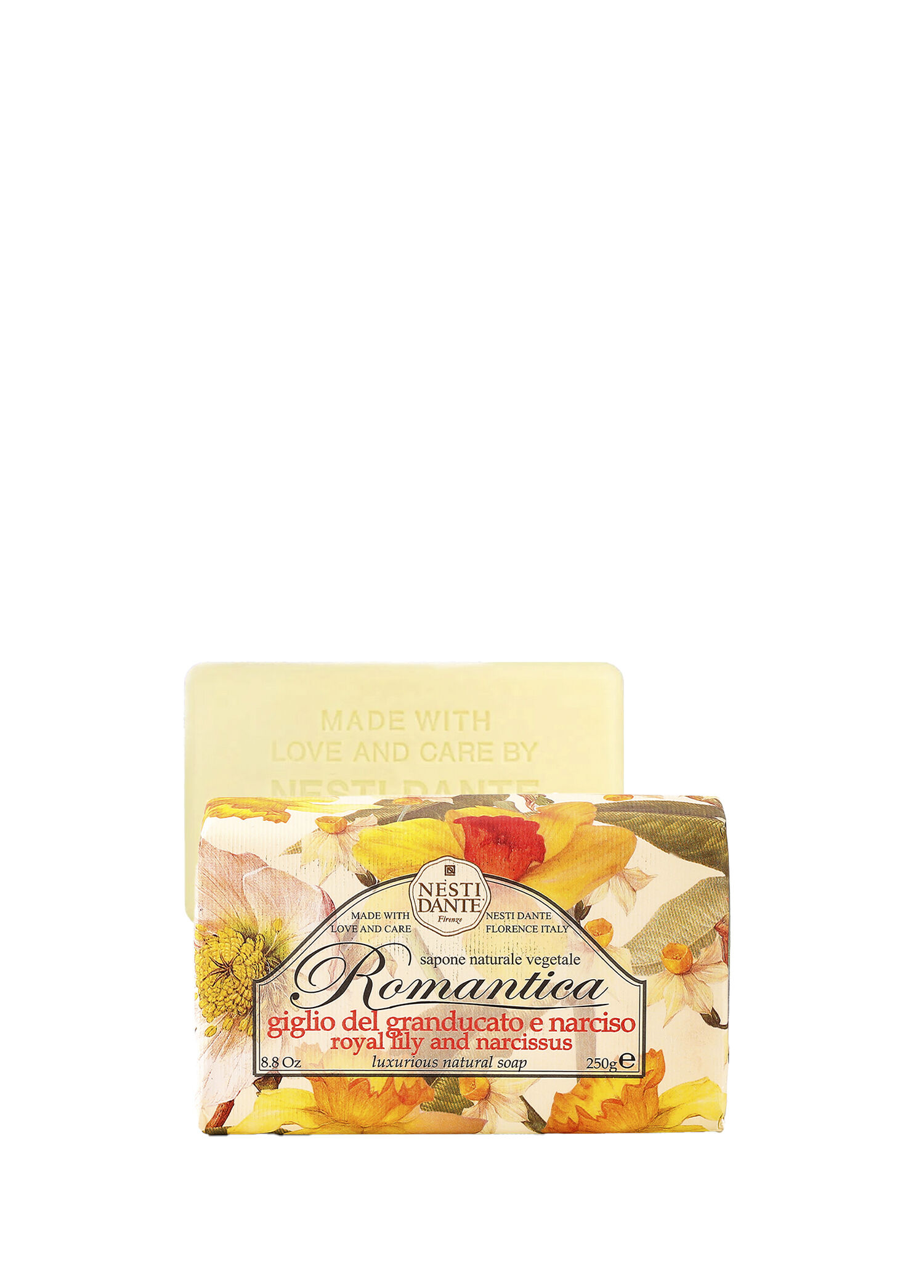 Romantica Leylak ve Nergis Çiçeği Özlü Vegan Cilt Bakım Sabunu 250 gr