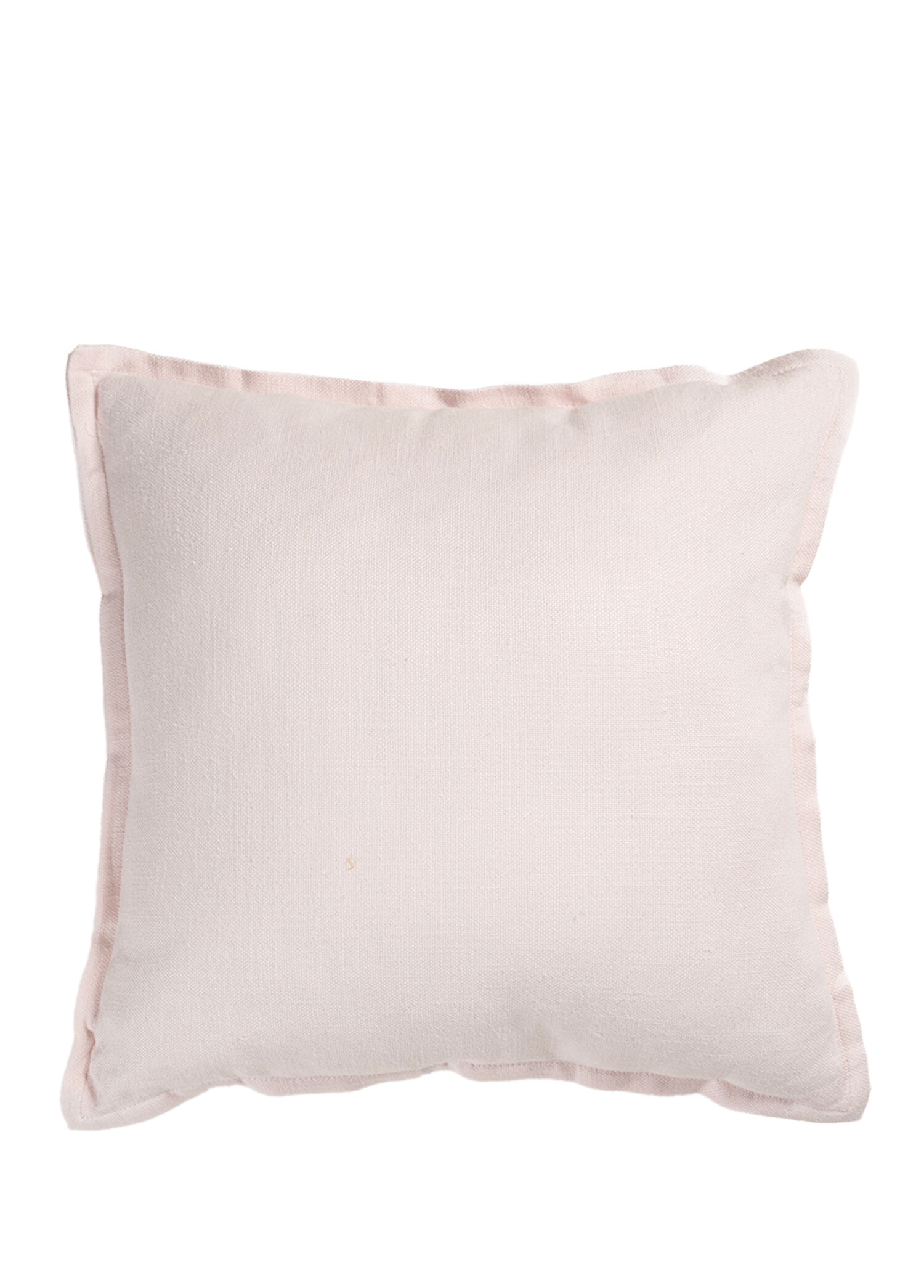 Nilüfer Şantuklu Viskon Pamuk Dolgulu Pembe Kırlent 45x45 cm