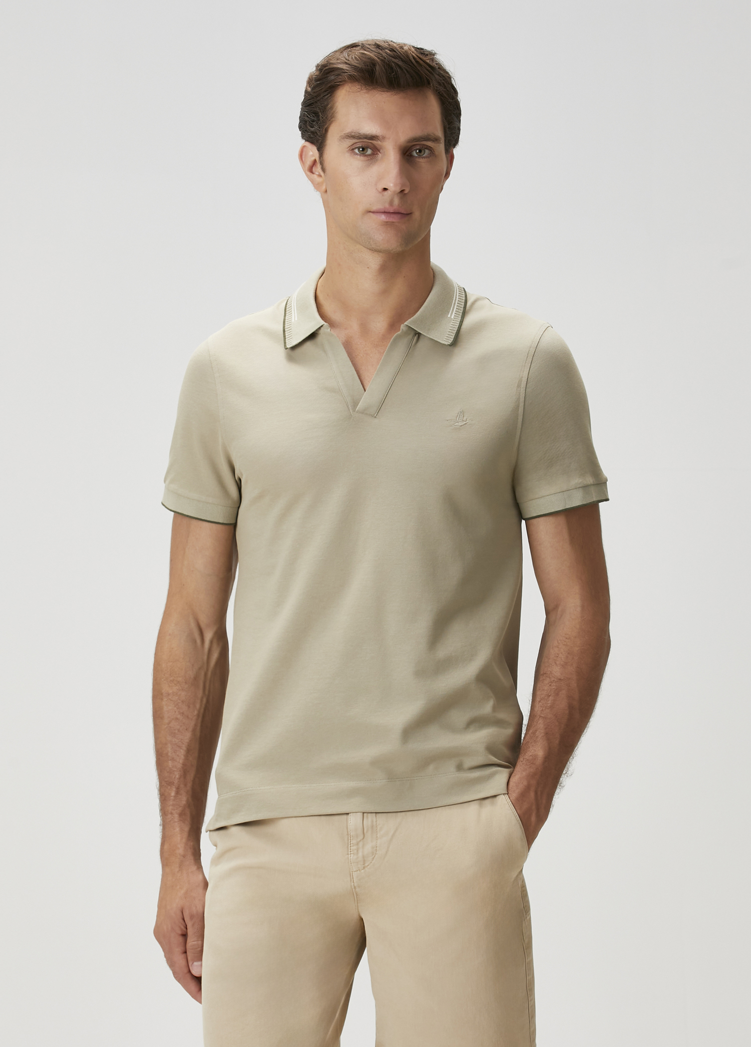 Açık Haki Polo T-shirt