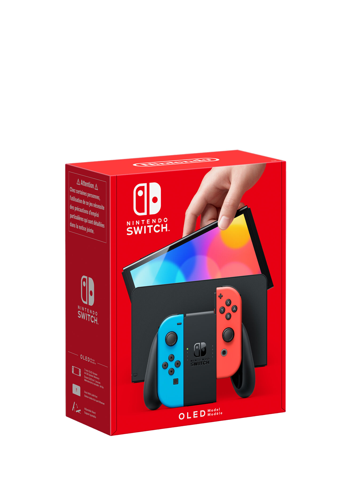 Nintendo - Switch Oled Mavi Kırmızı Oyun Konsolu - Mavi-Kirmizi
