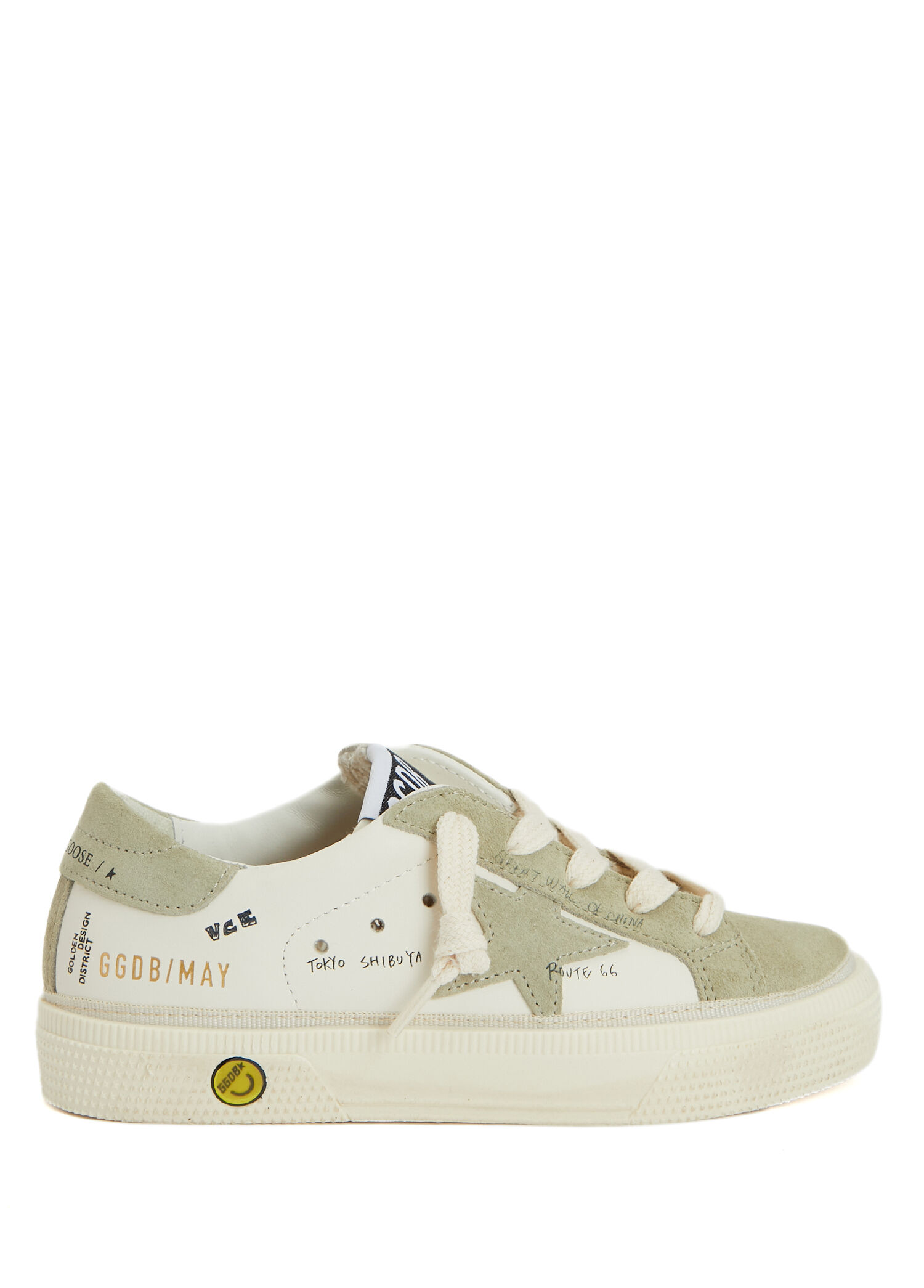 May Beyaz Unisex Çocuk Deri Sneaker