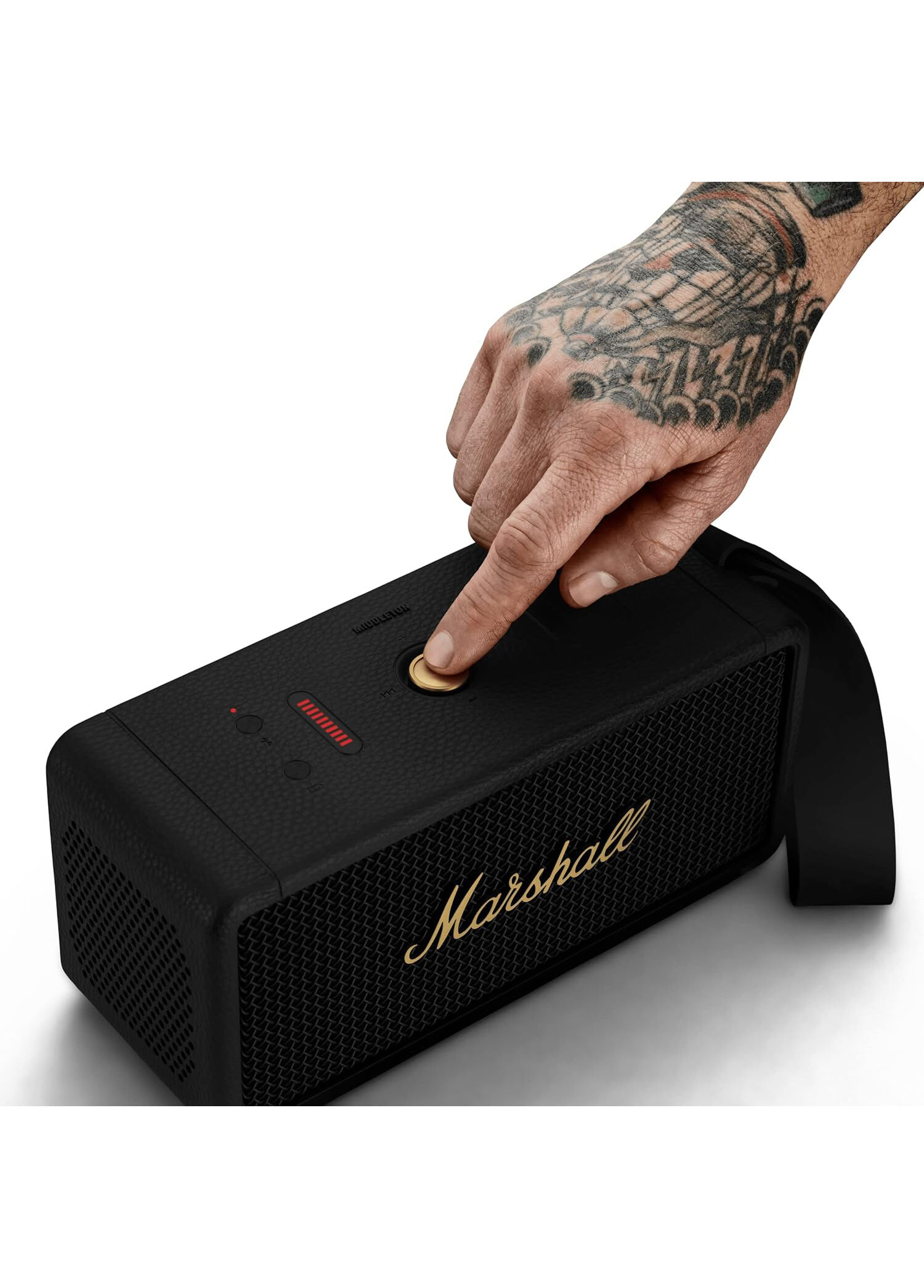 Marshall - Middleton Black and Brass Bluetooth Hoparlör - Siyah