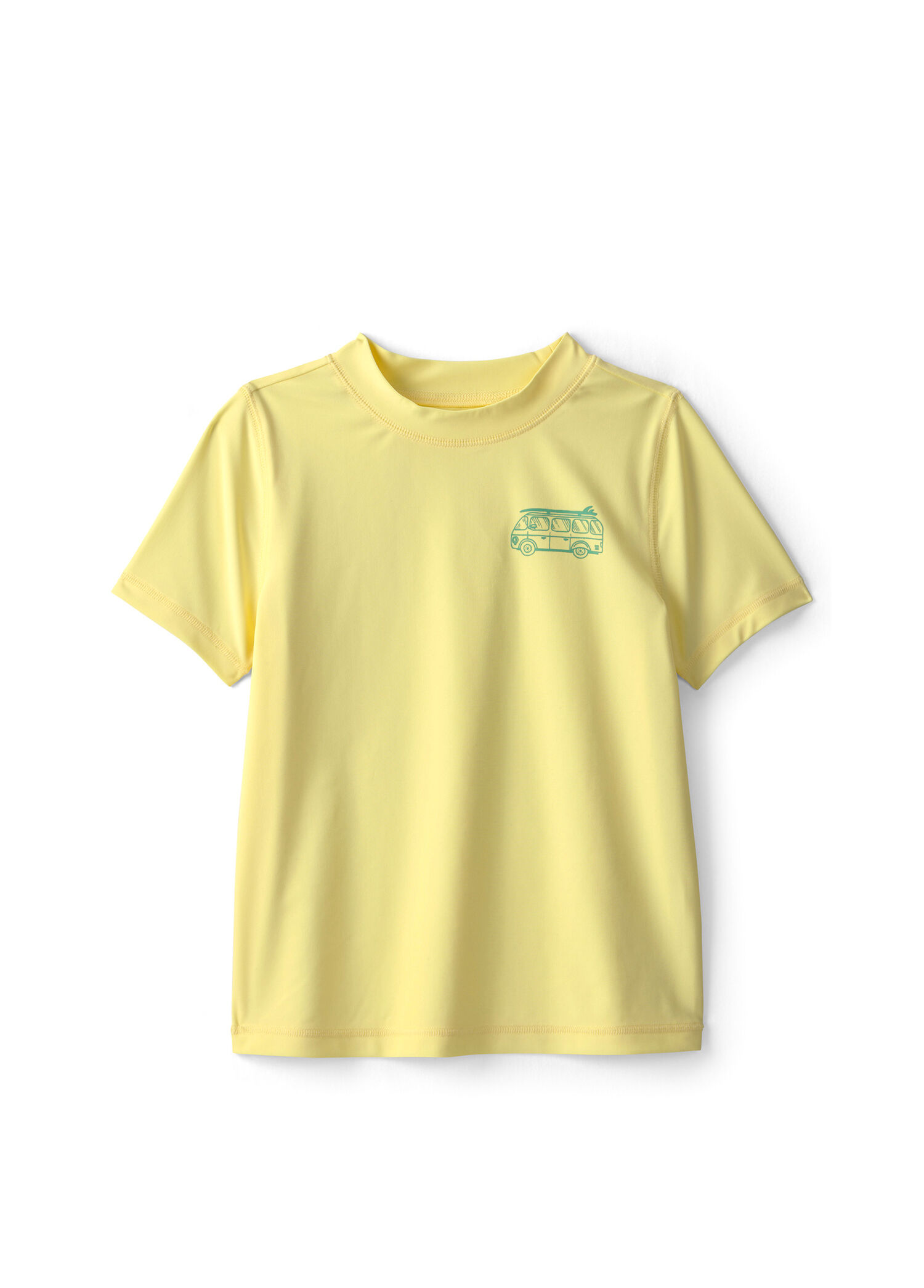 Sarı Güneş Koruyucu Kısa Kollu Erkek Çocuk T-Shirt Mayo