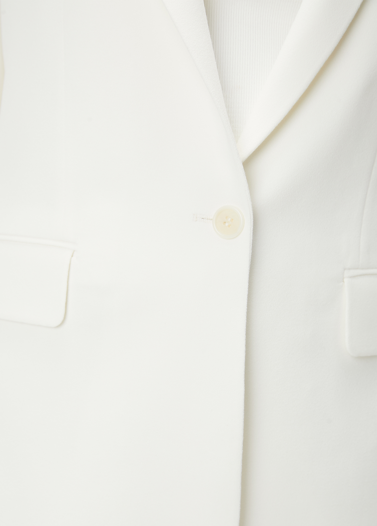 Kırık Beyaz Krep Blazer_5