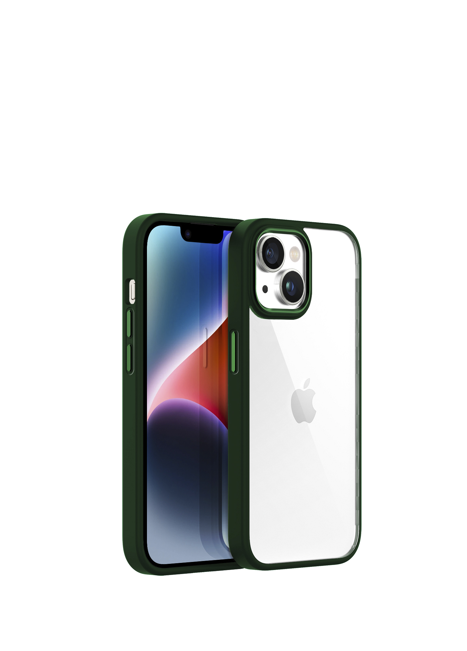 iPhone 14 New Air Bumper Green Kılıf