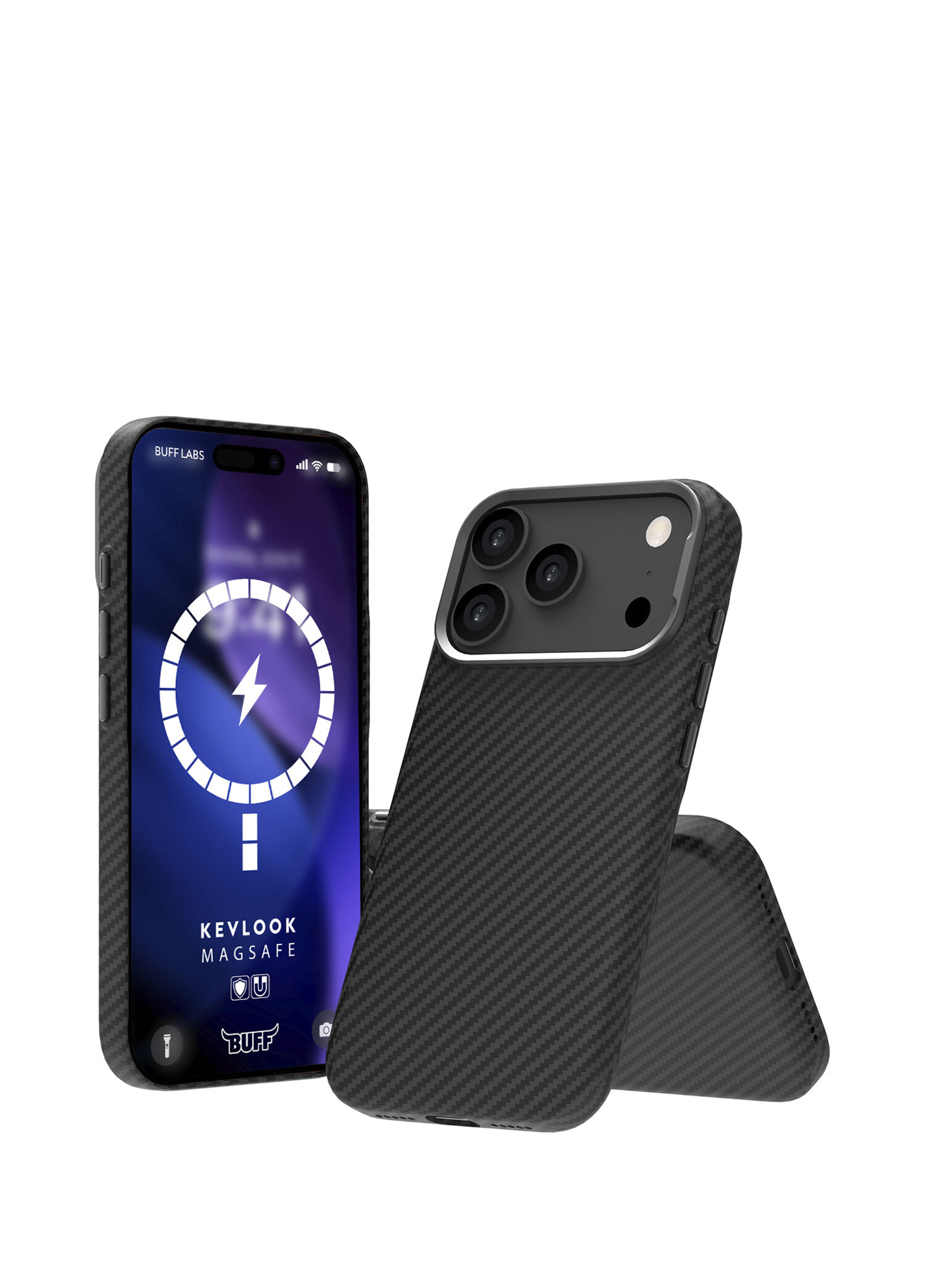 Kevlook iPhone 17 Pro Magsafe Uyumlu Black Telefon Kılıfı
