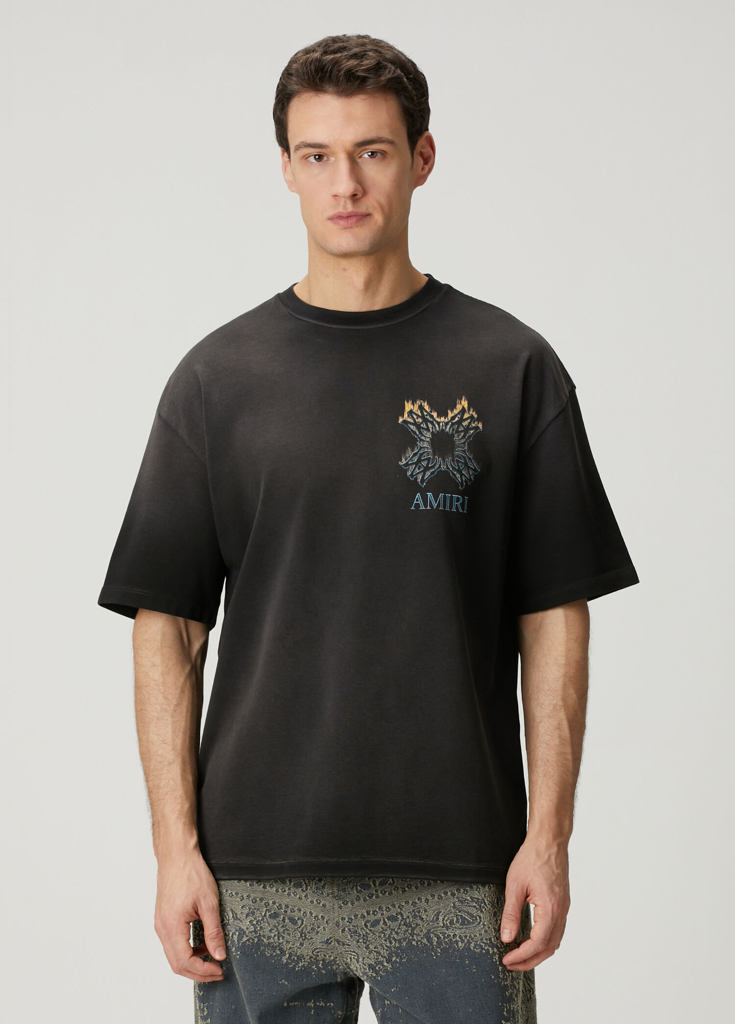 Siyah Logo Baskılı T-shirt