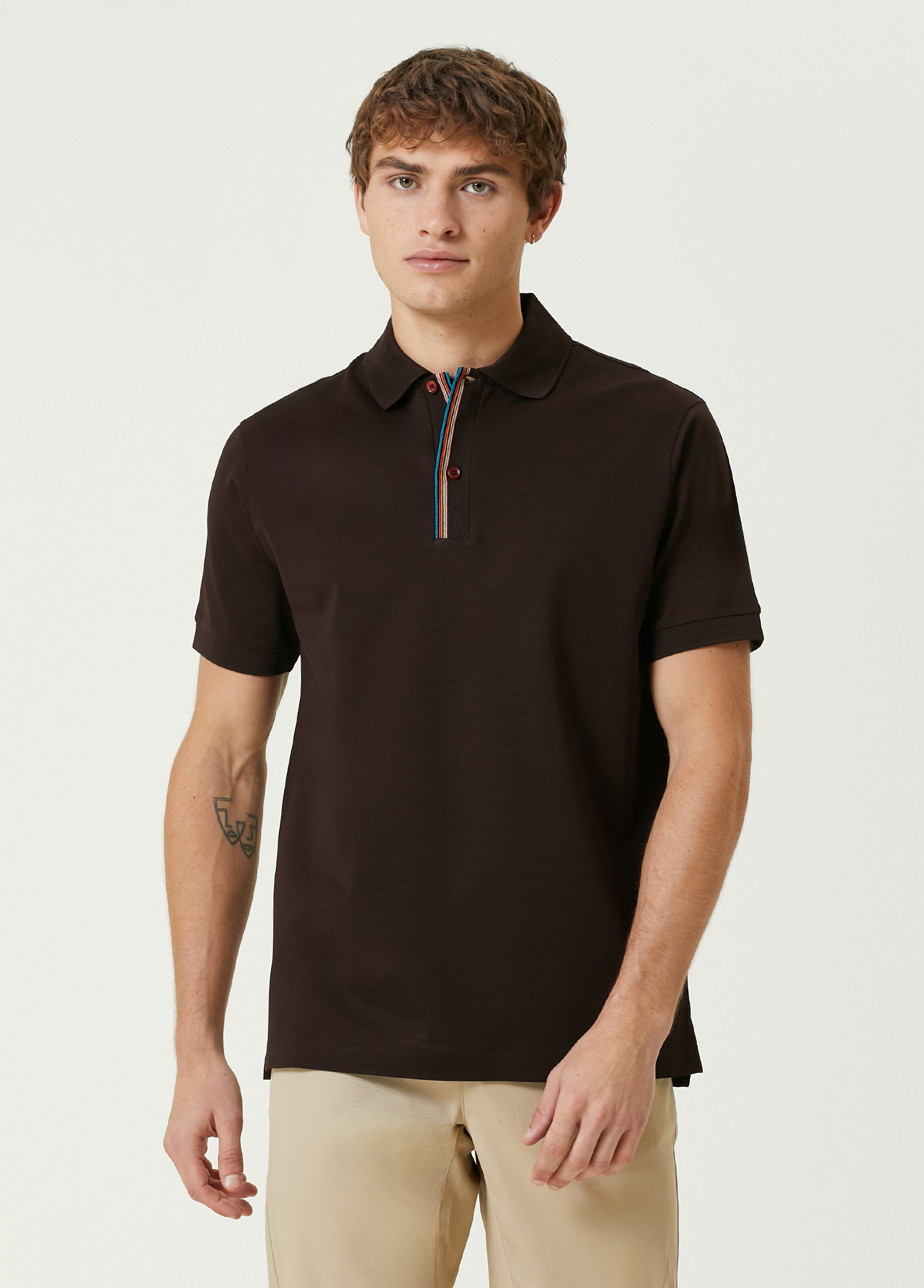 Bordo Polo Yaka T-shirt