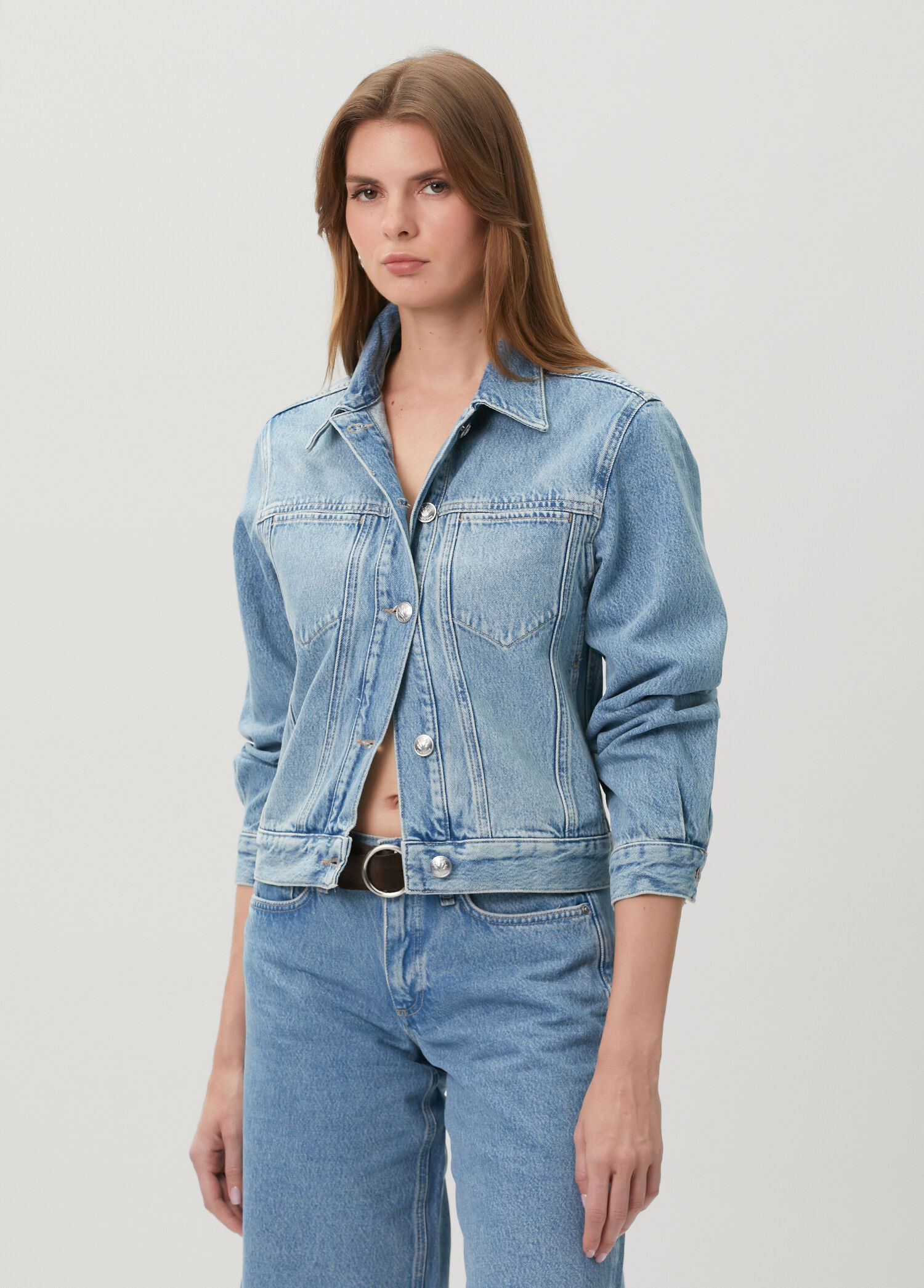 Marie Mavi Trucker Denim Ceket