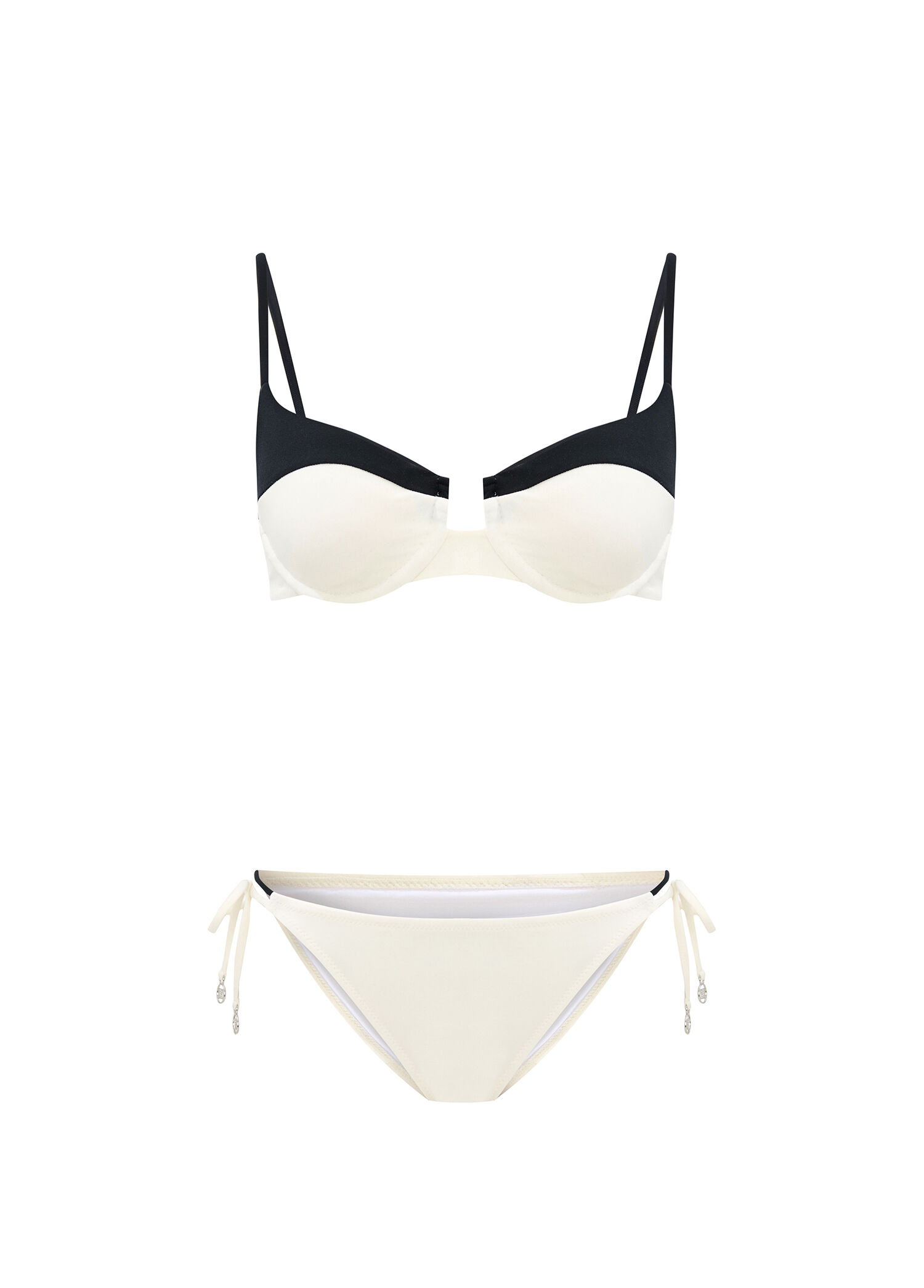 Thalassa White Beyaz Çift Renk Balenli Kadın Bikini Takımı