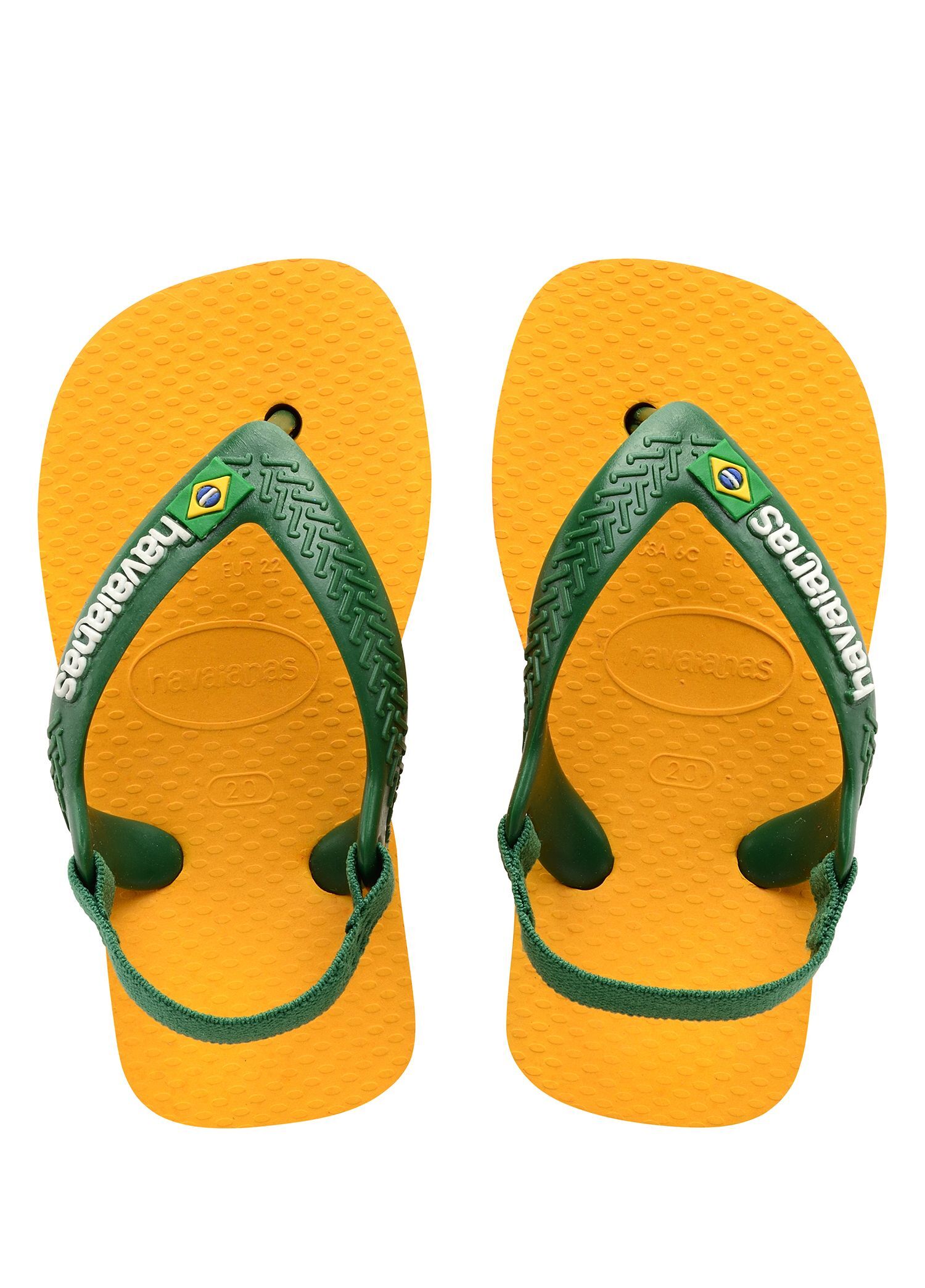 Brasil Sarı Unisex Bebek Plaj Terliği