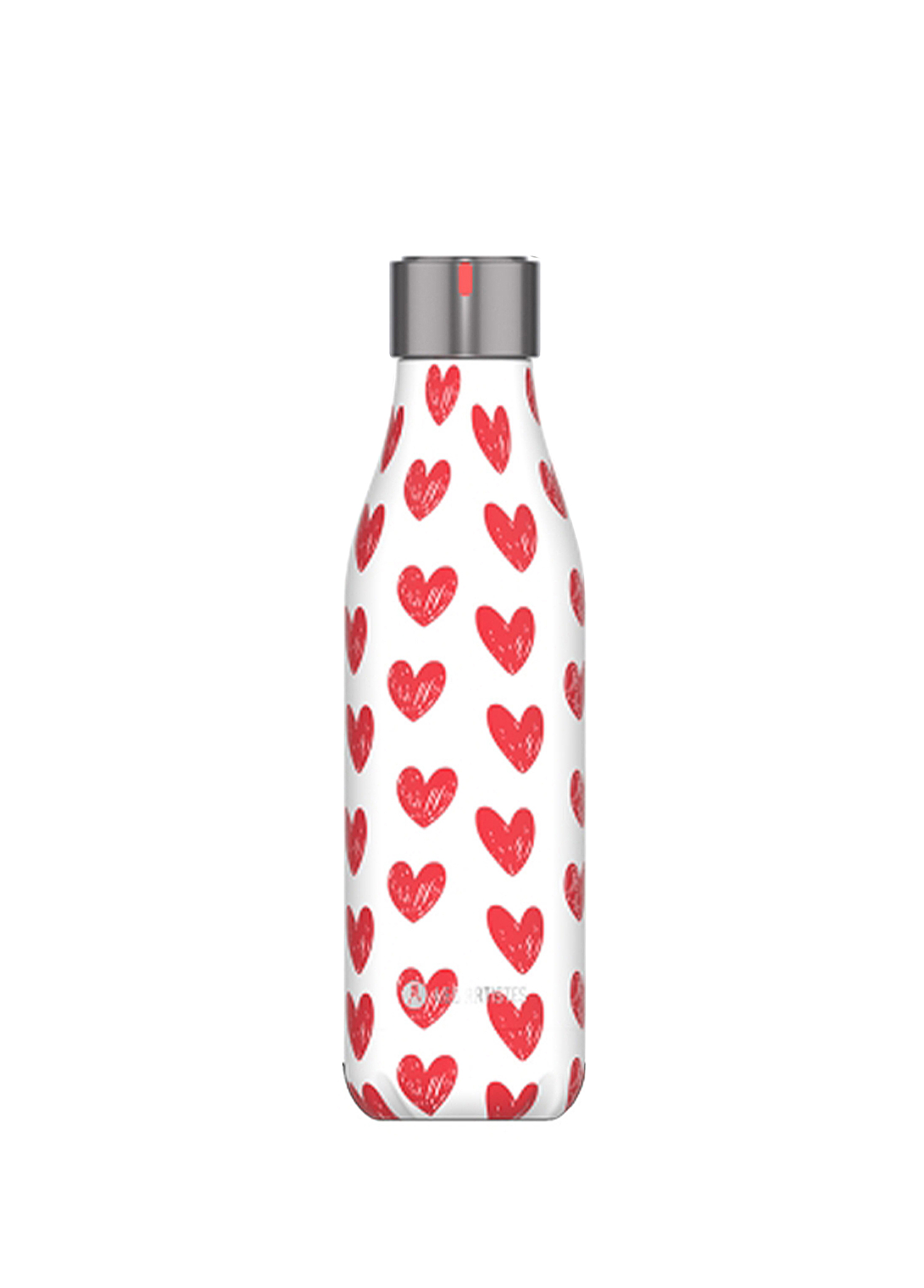 Isı Yalıtımlı Heart Desenli Çelik Termos 500 ml