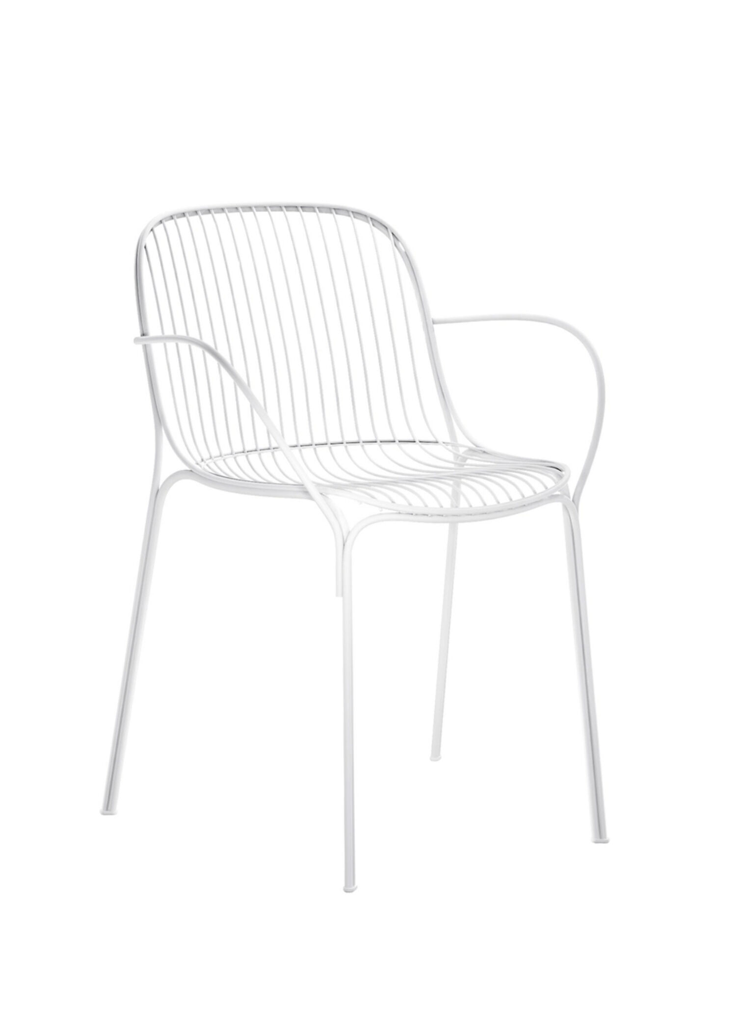 Kartell Hiray Beyaz Çelik Kollu Sandalye