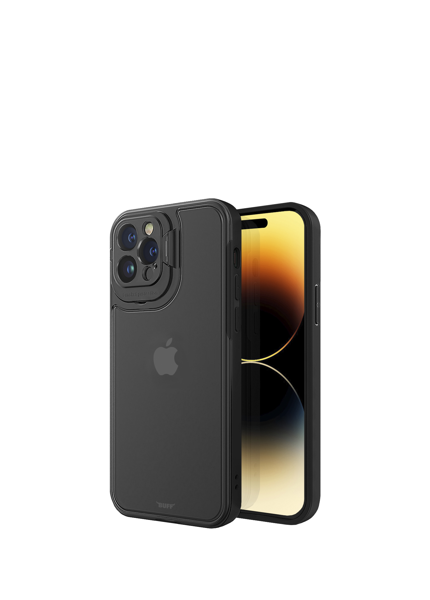 iPhone 14 Pro Hybrid Corner Black Plastik Kılıf