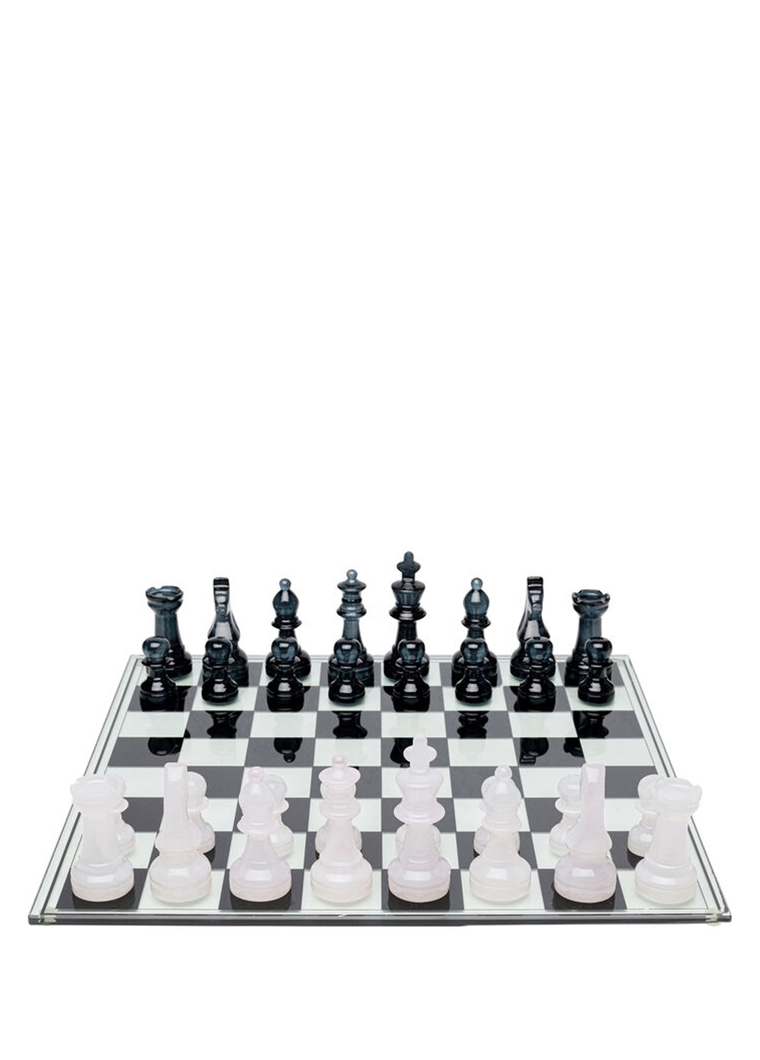 Chess Transparent Seramik Dekoratif Obje 60x60 cm