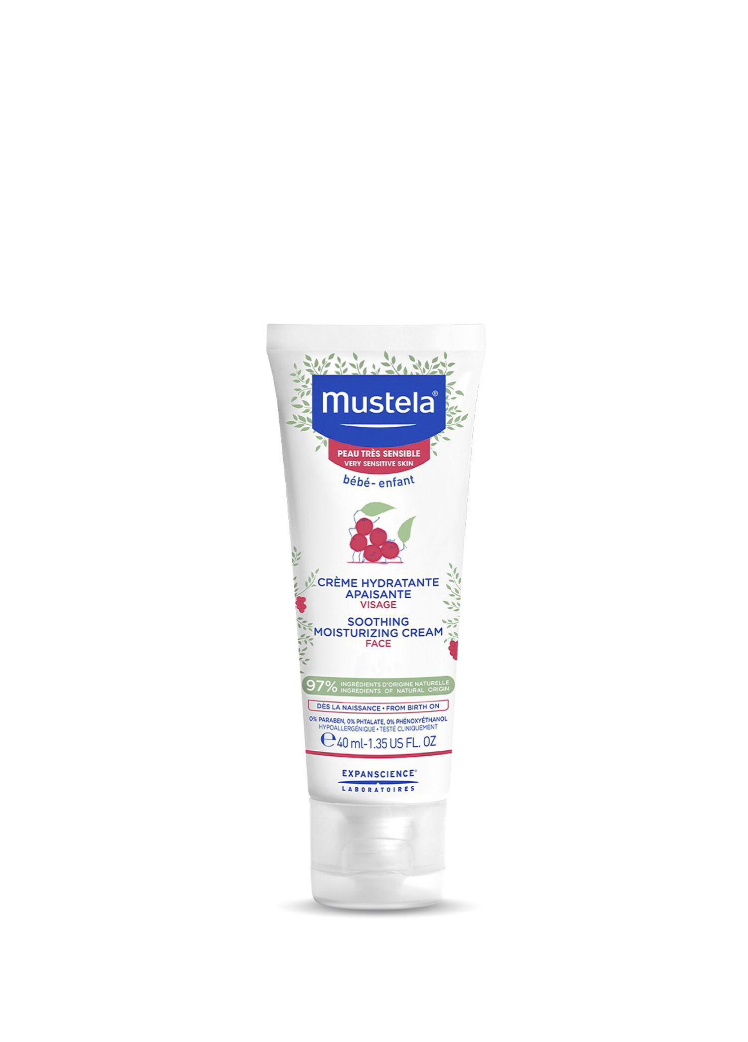 %97 Doğal İçerikli Çok Hassas Cilt Rahatlatıcı Yatıştırıcı Bebek Çocuk Yüz Kremi 40 ml