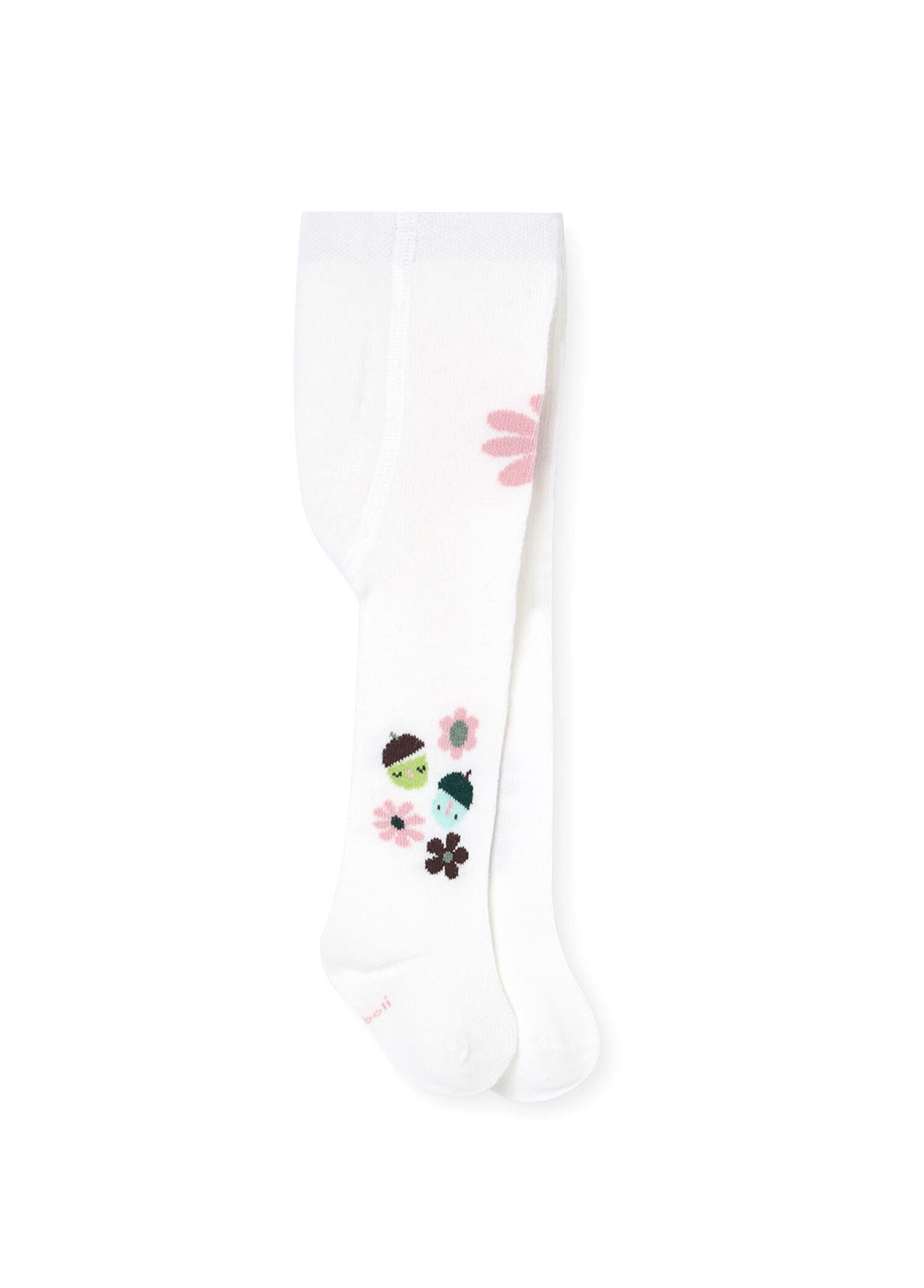 Çiçek Desenli Kız Bebek Külotlu Çorap