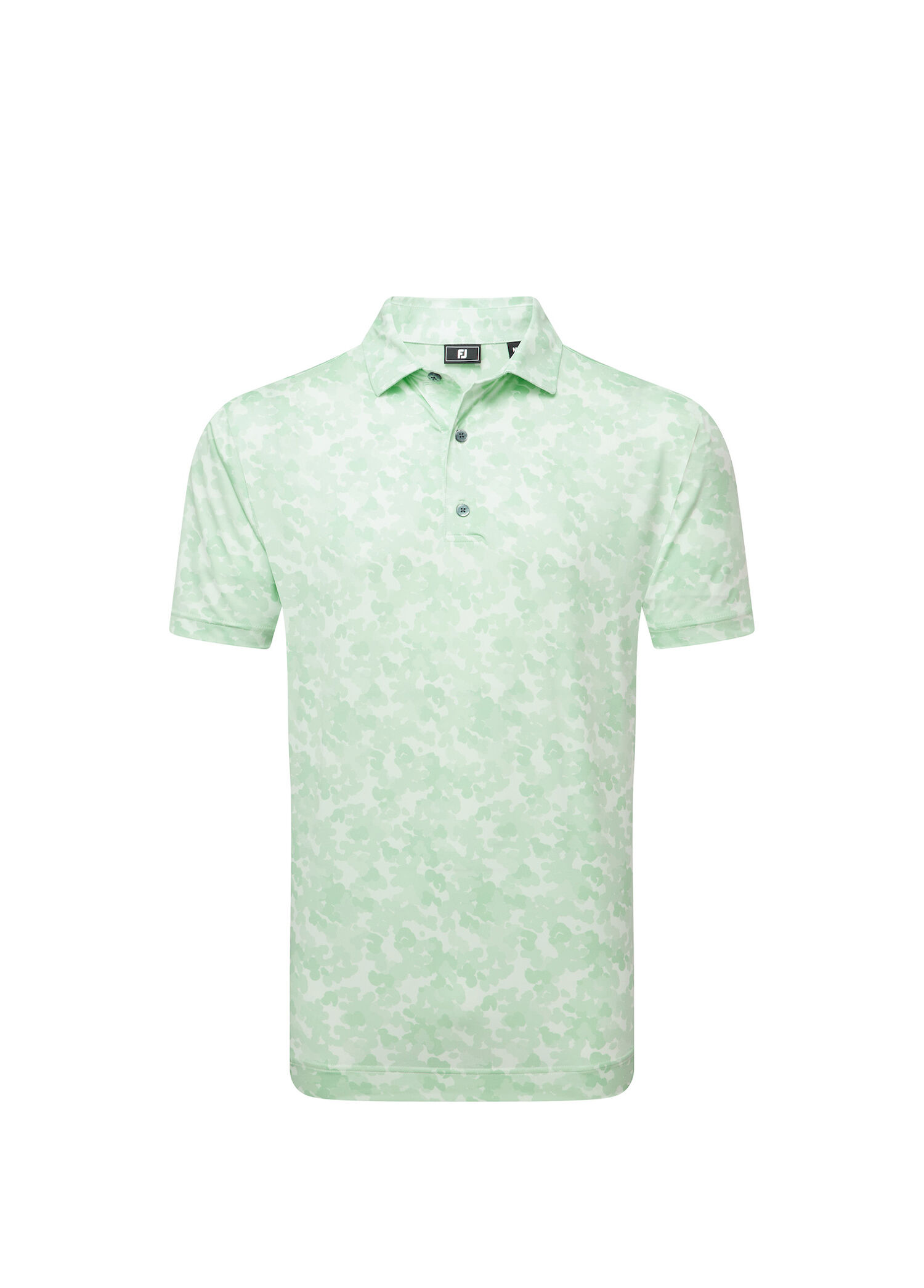 Pop Camo Lisle Yeşil Kısa Kollu Erkek Golf T-Shirt