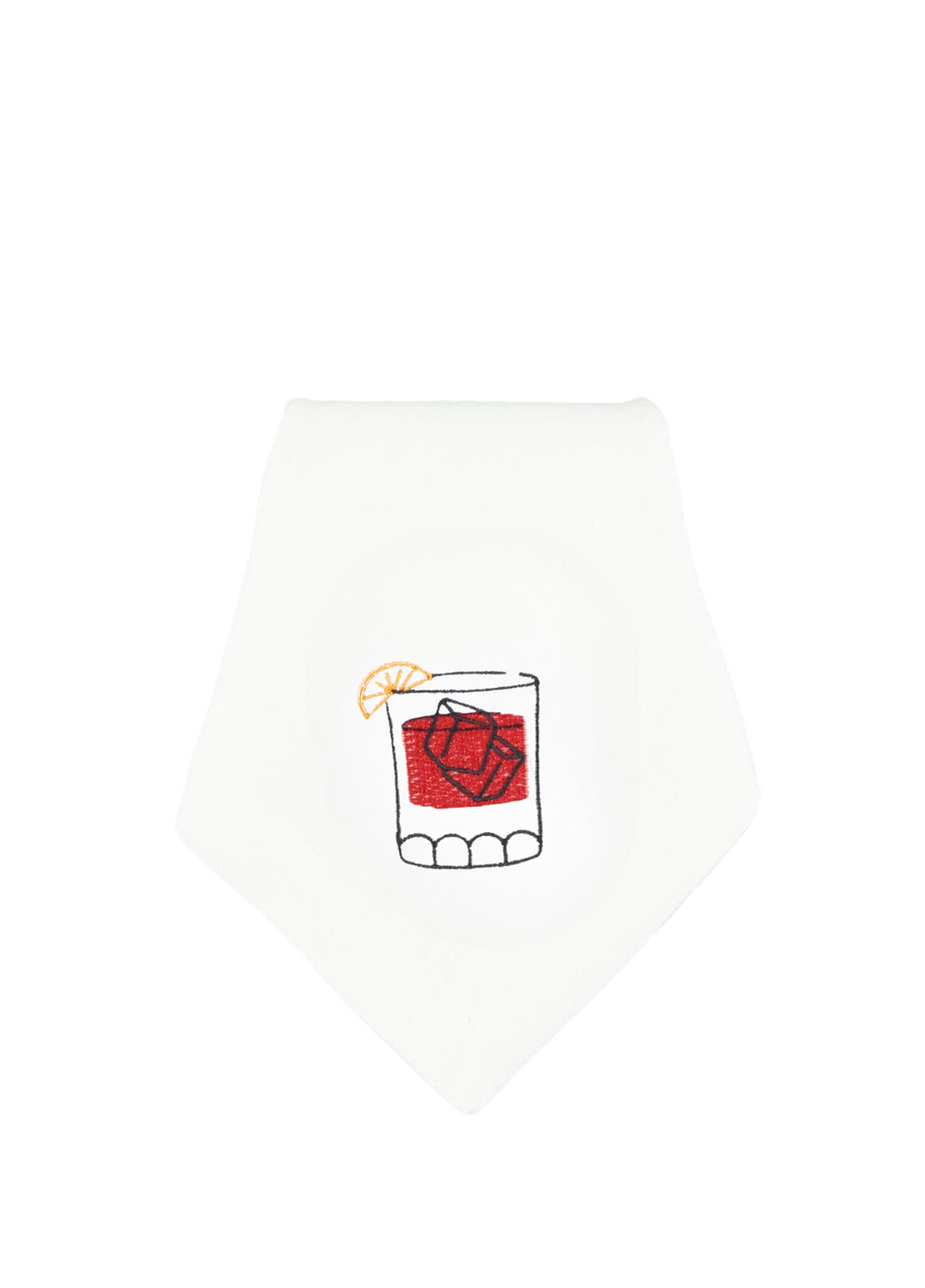 Negroni Kadehi Nakışlı Peçete