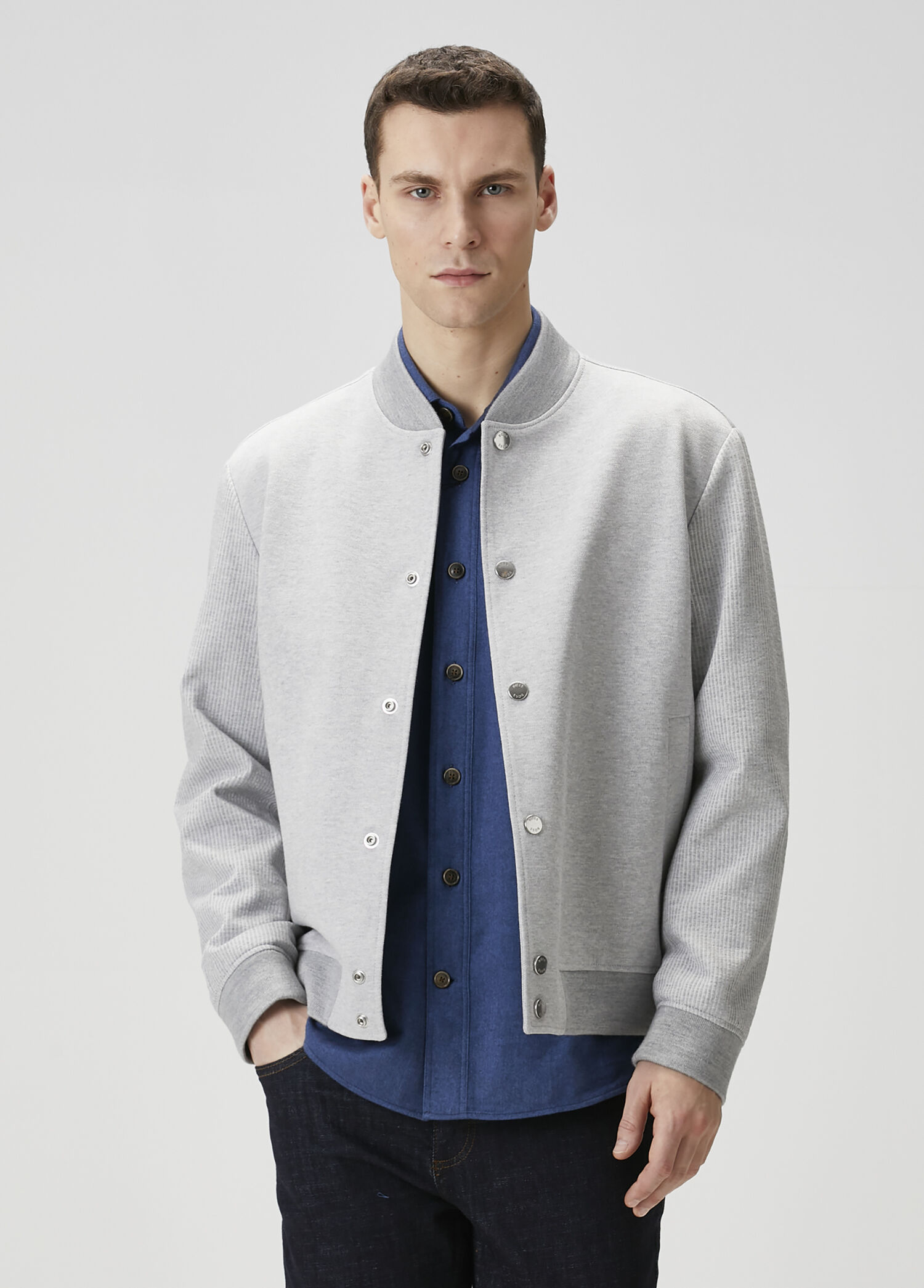 Gri Bomber Ceket
