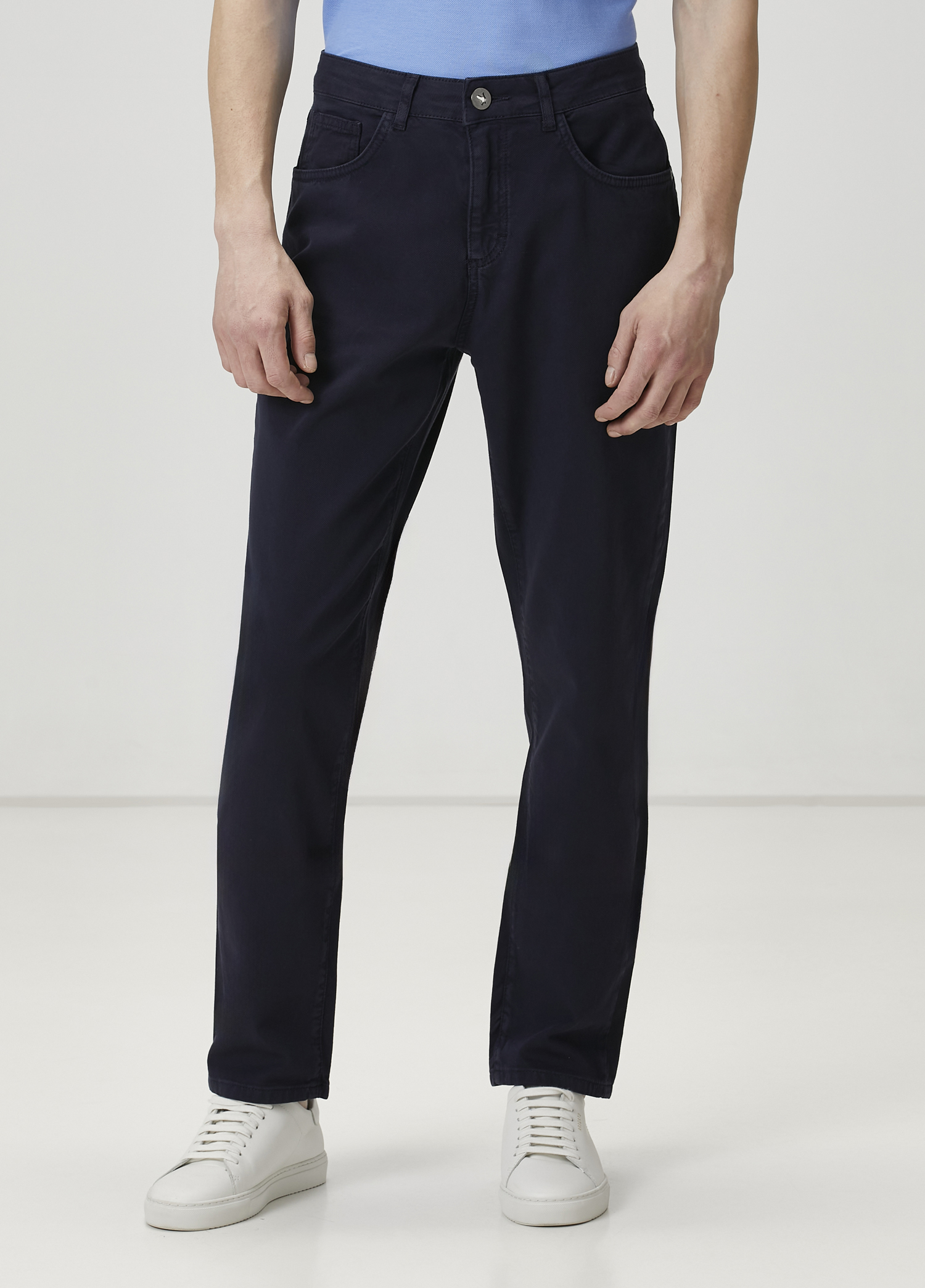 Slim Fit Lacivert Spor Pantolon_1