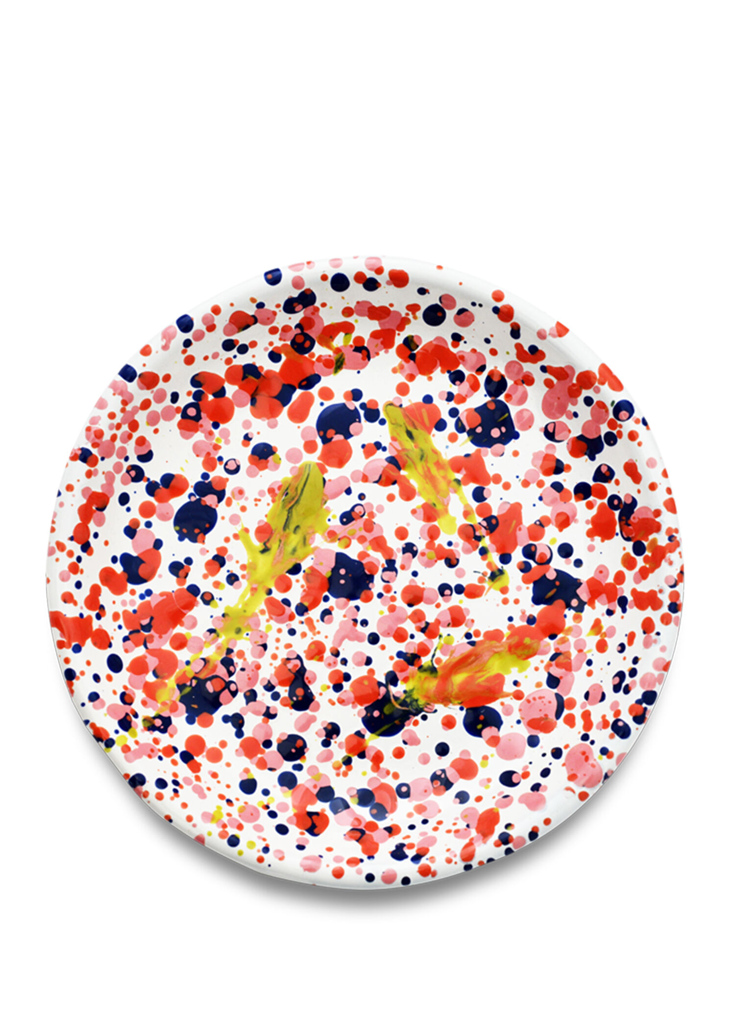 Island Breeze Krem Rengi Emaye Tabak 18 cm