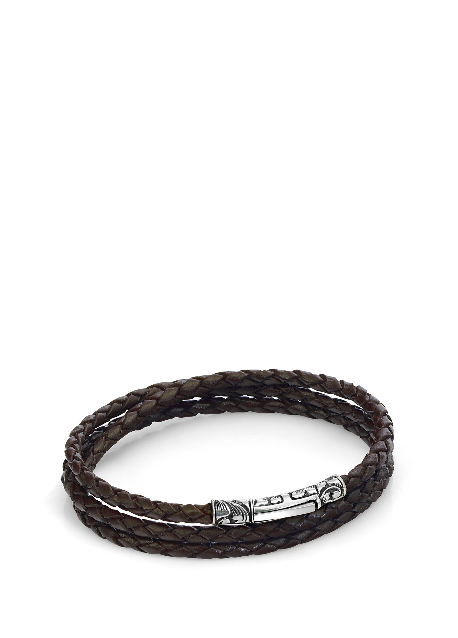 Single Lock Antik Kahve Erkek Bileklik