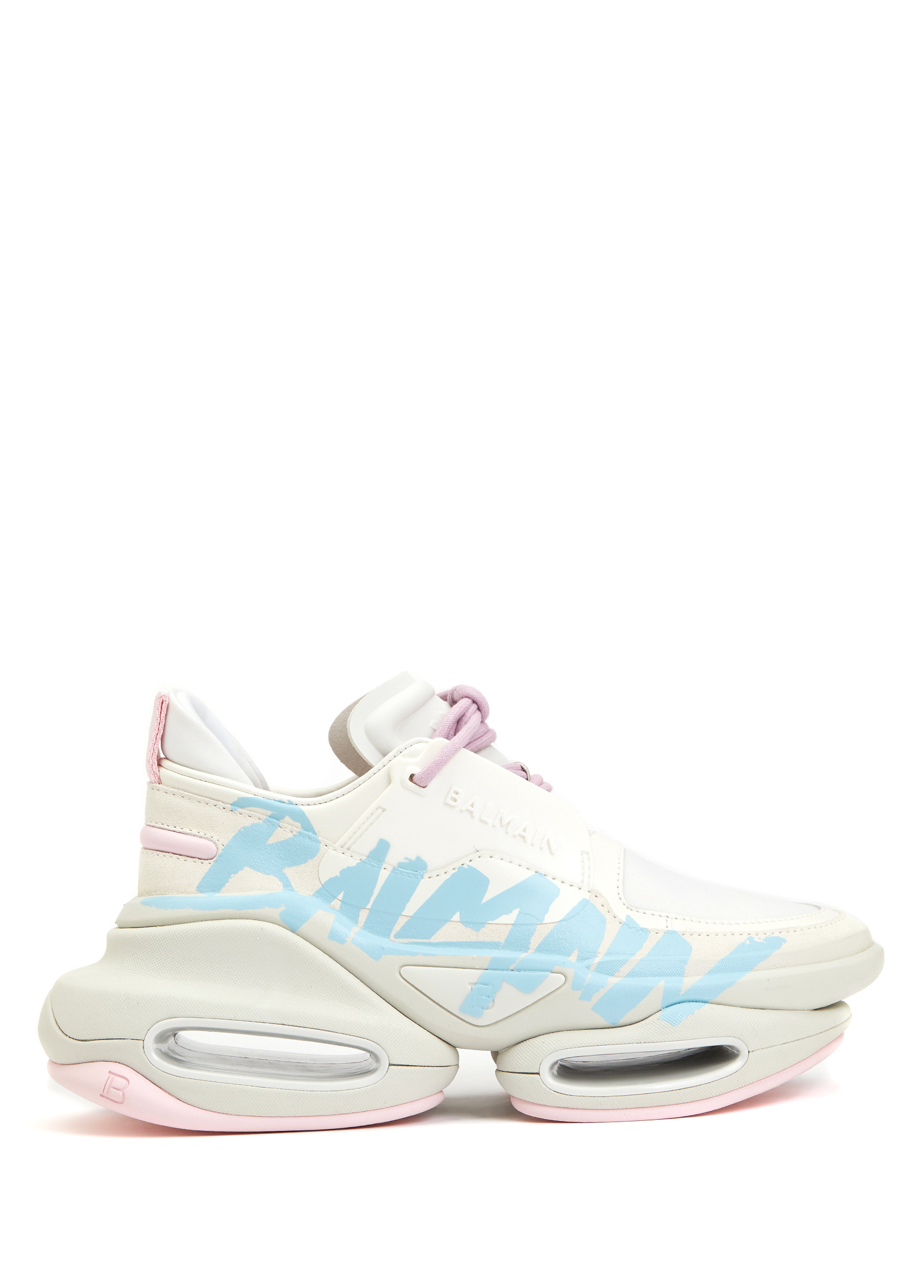 Baskets Balmain B-Bold Femme - Toile Et Cuir - Noir - Taille US 8 / EUR 38 - Neuves Avec Boîte