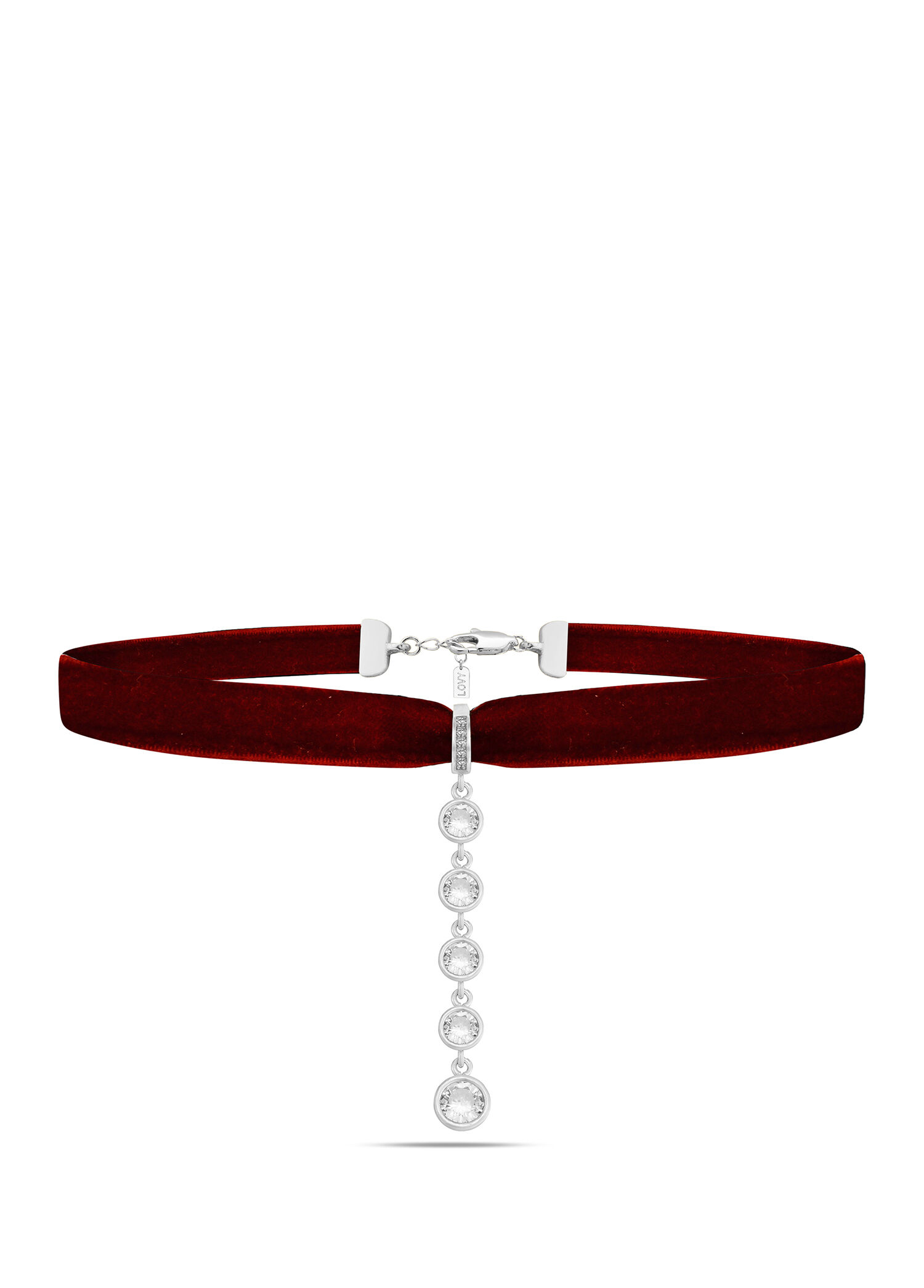 Tisya Nocturne 925 Ayar Gümüş Kadın Choker