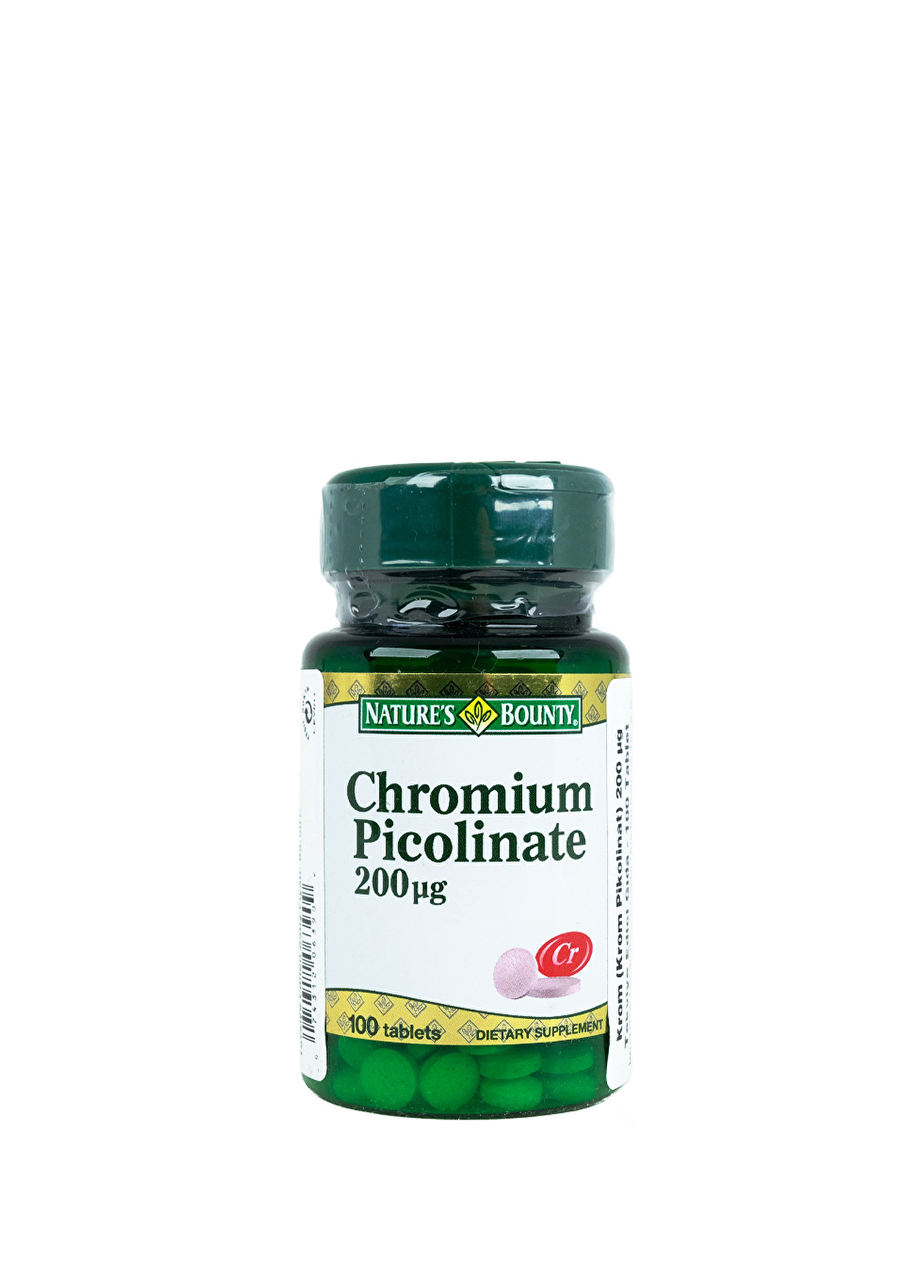 Chromium Picolinate Mineral 200 mcg 100 Tablet