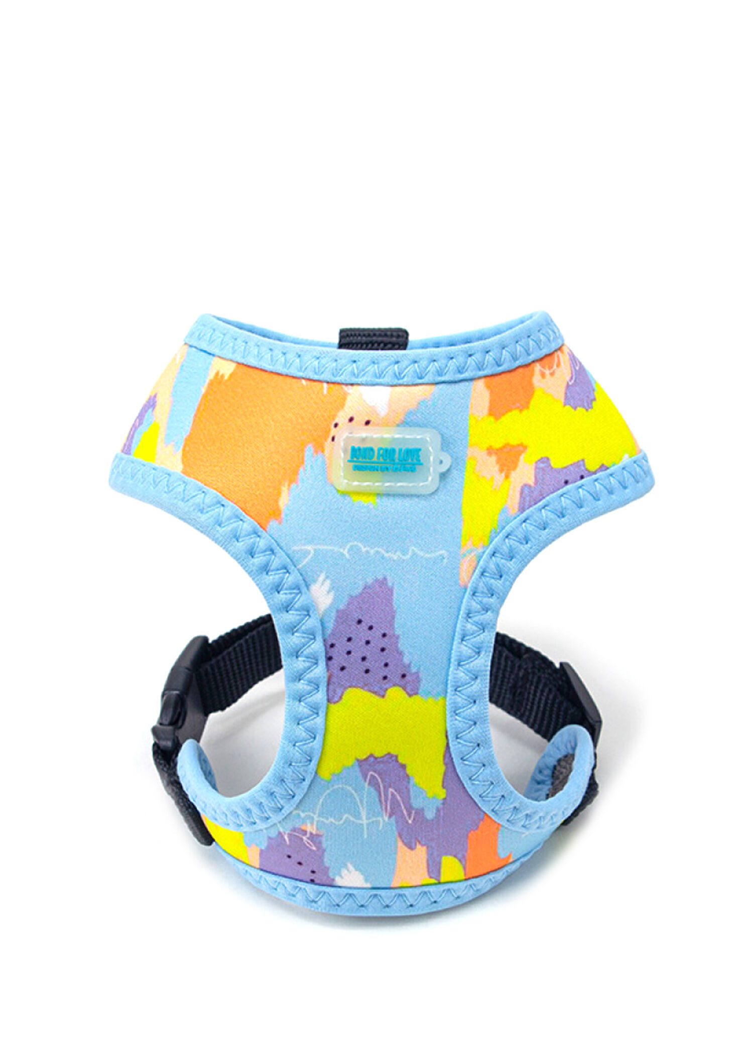 Sky Blue AirMesh Spacedogs Ispet Köpek Göğüs Tasması
