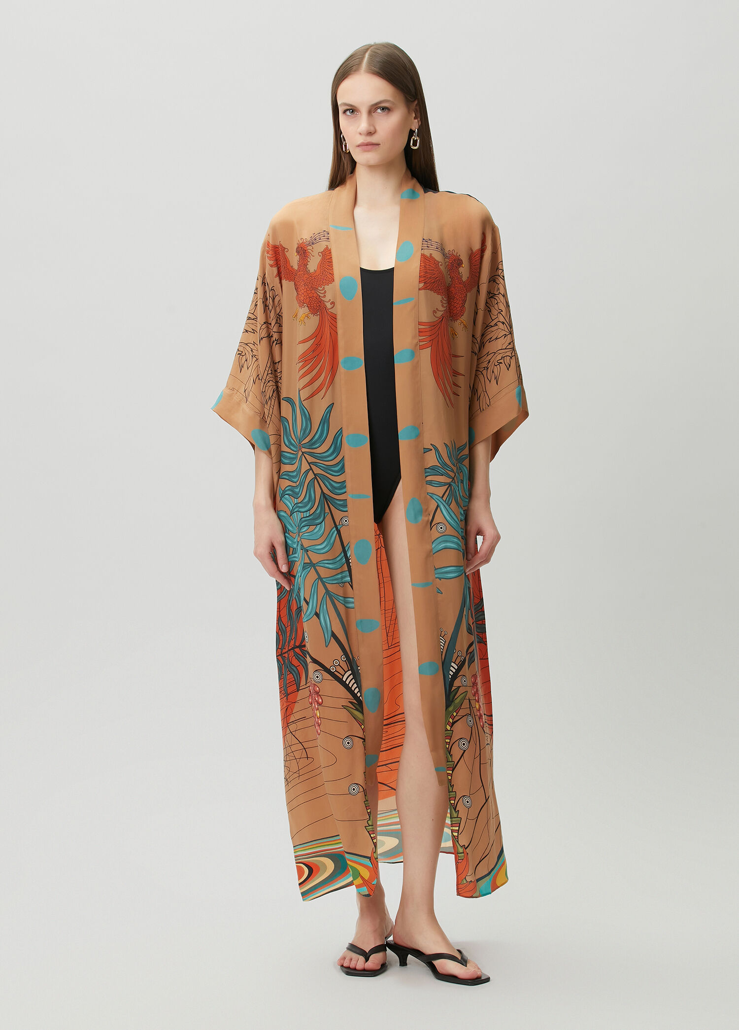 Jilda Kahverengi Kimono