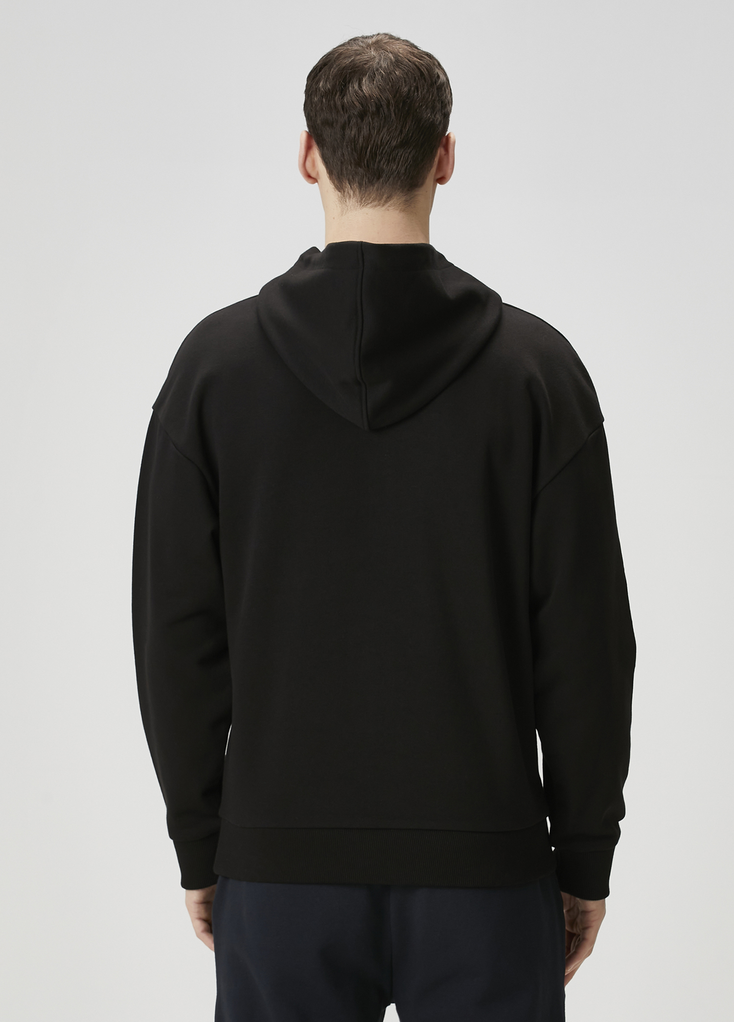 Siyah Kapüşonlu Sweatshirt_2