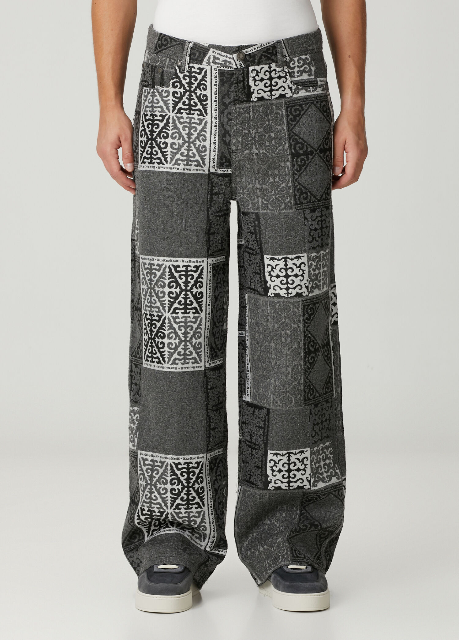 Les Benjamins - Zebra Patchwork Desenli Utility Pantolon - Zebra