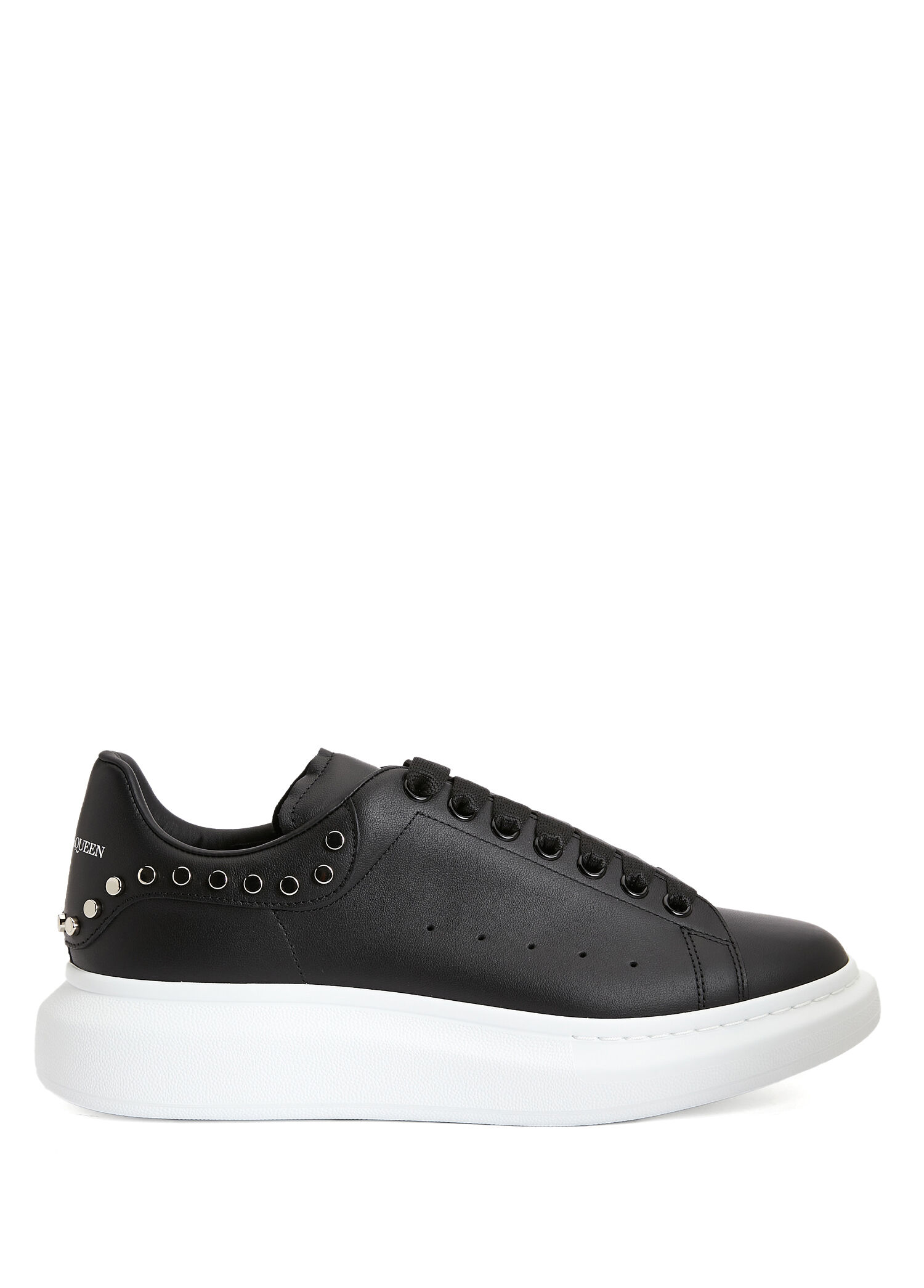 Oversized Siyah Erkek Deri Sneaker