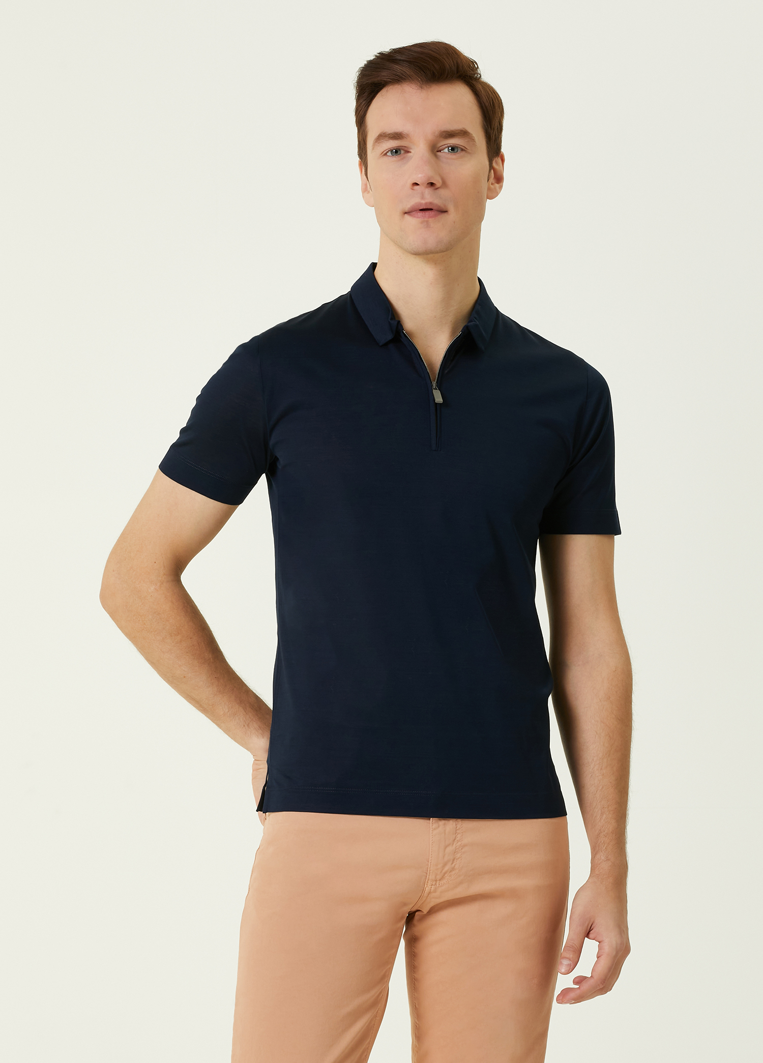 Koyu Lacivert Polo Yaka T-shirt