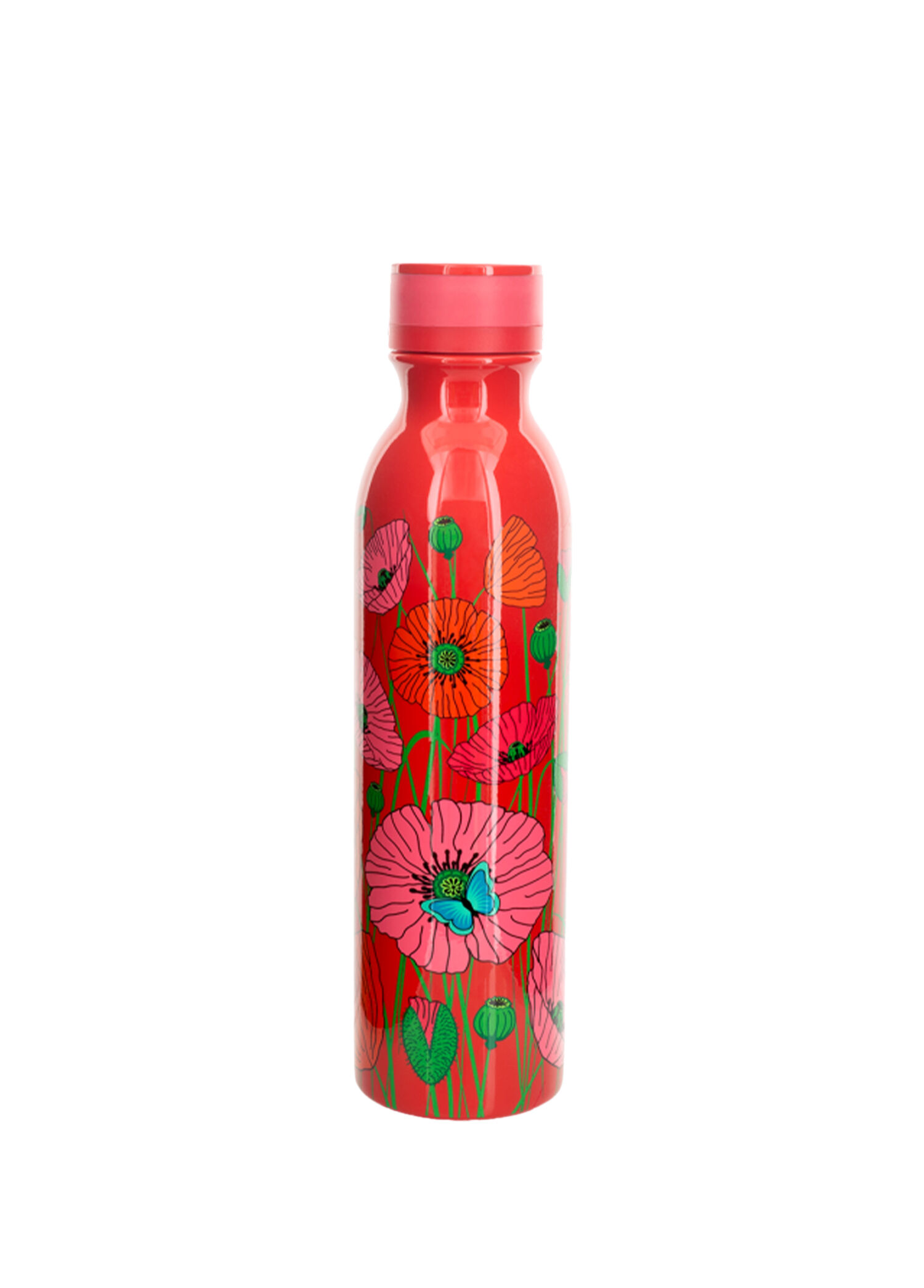 P Pylones Keep Cool Bottle Coquelicots Renkli Celik Buyuk Boy Termos 750 Ml