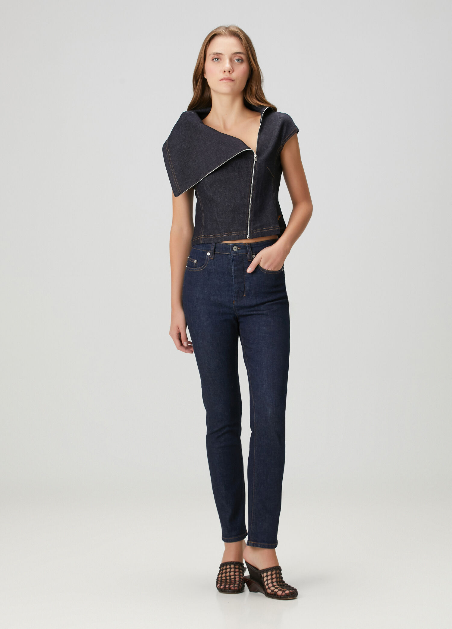 De Nimes Lacivert Jean Pantolon
