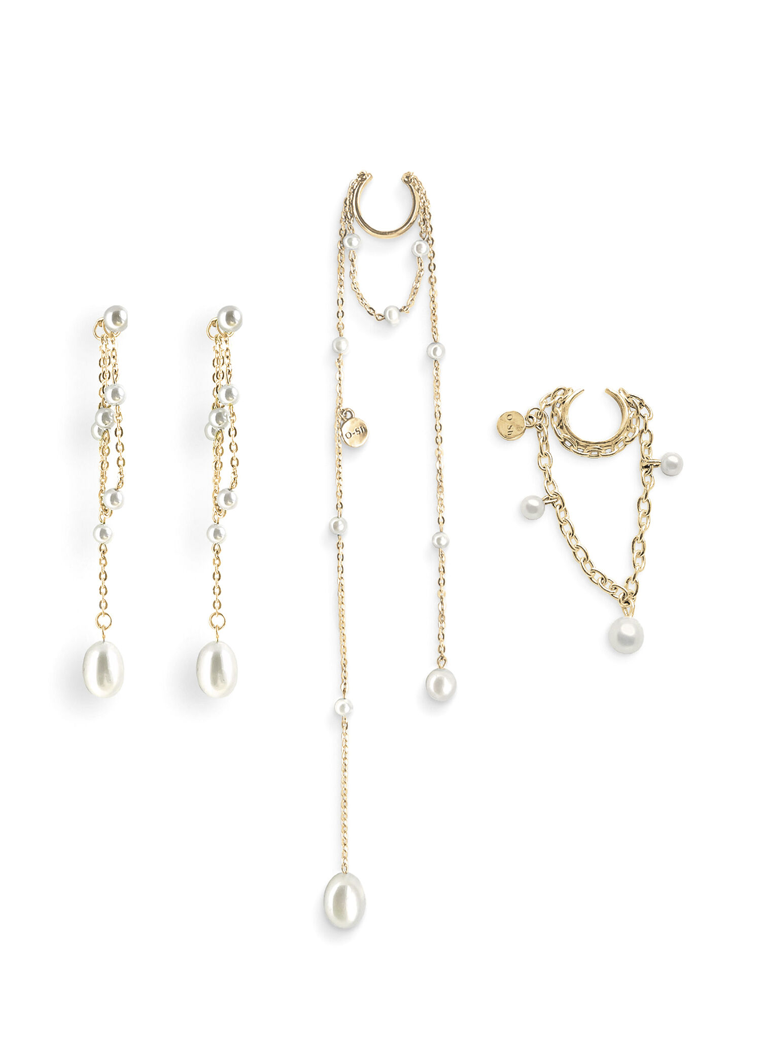 Ethereal Elegance 925 Ayar Gümüş Kadın Küpe Set i