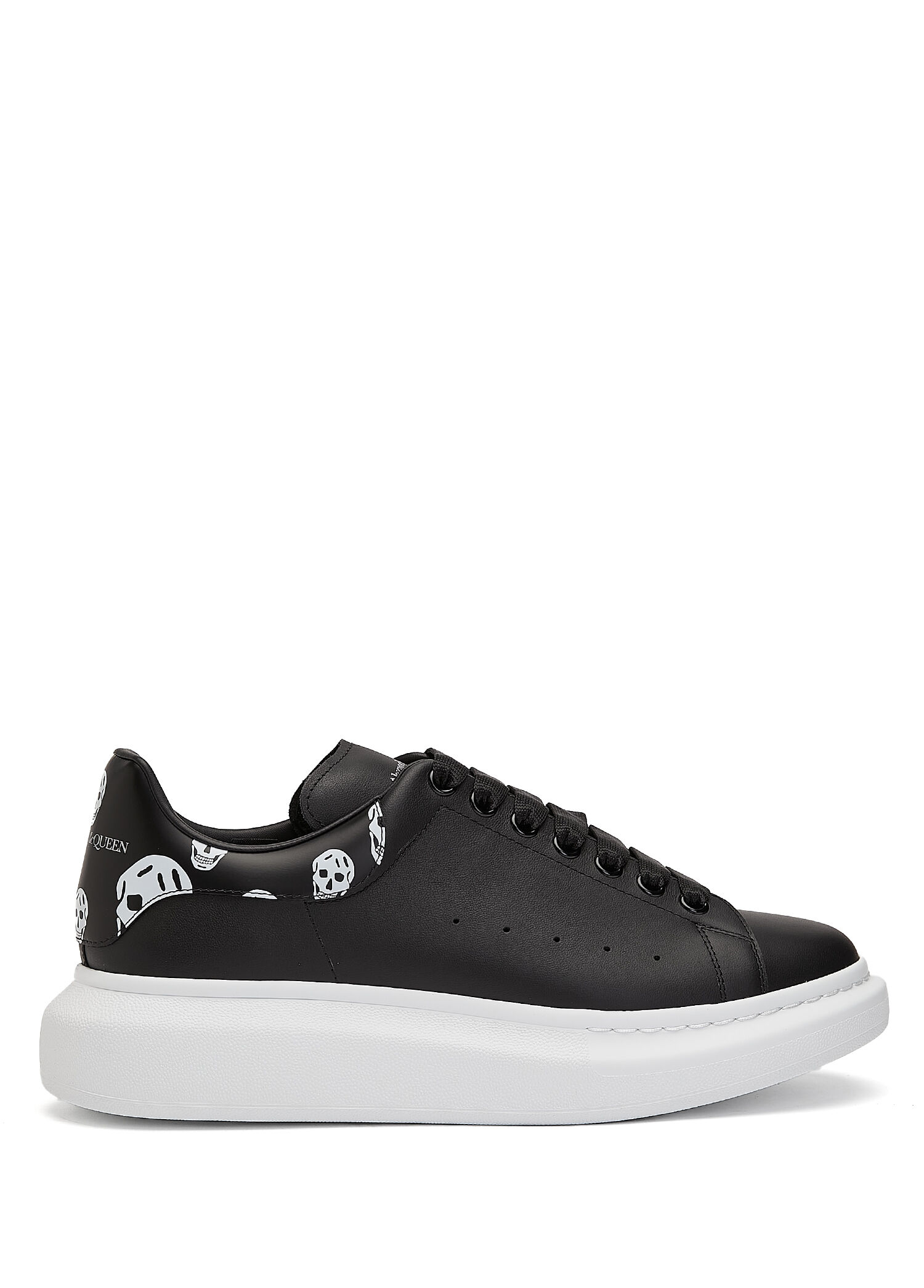 Oversized Siyah Beyaz Erkek Deri Sneaker