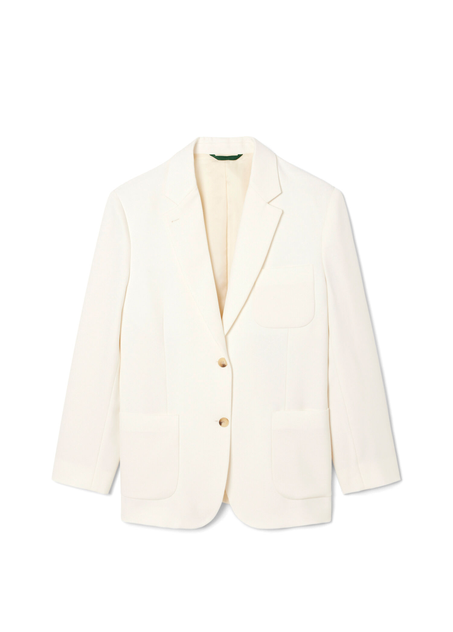 Krem Relaxed Fit Kadın Blazer Ceket