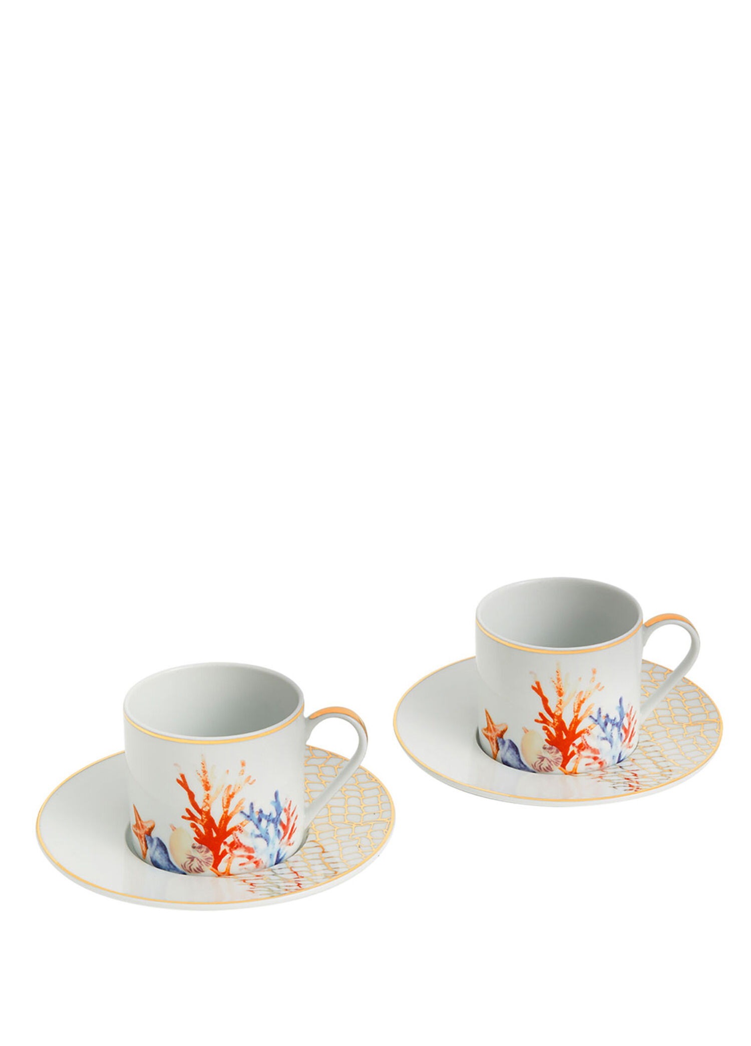Coral Collection Porselen 2'li Çay Fincanı Seti