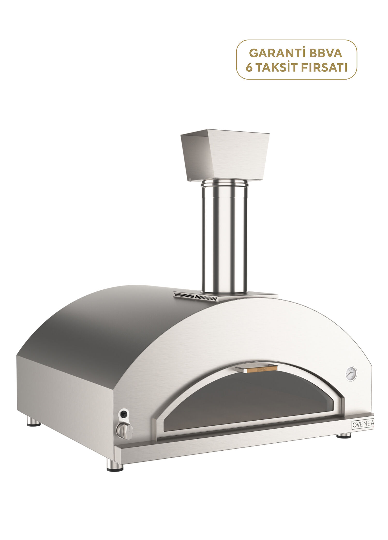 Stainless Steel Gazlı Quintetto Pizza Fırını